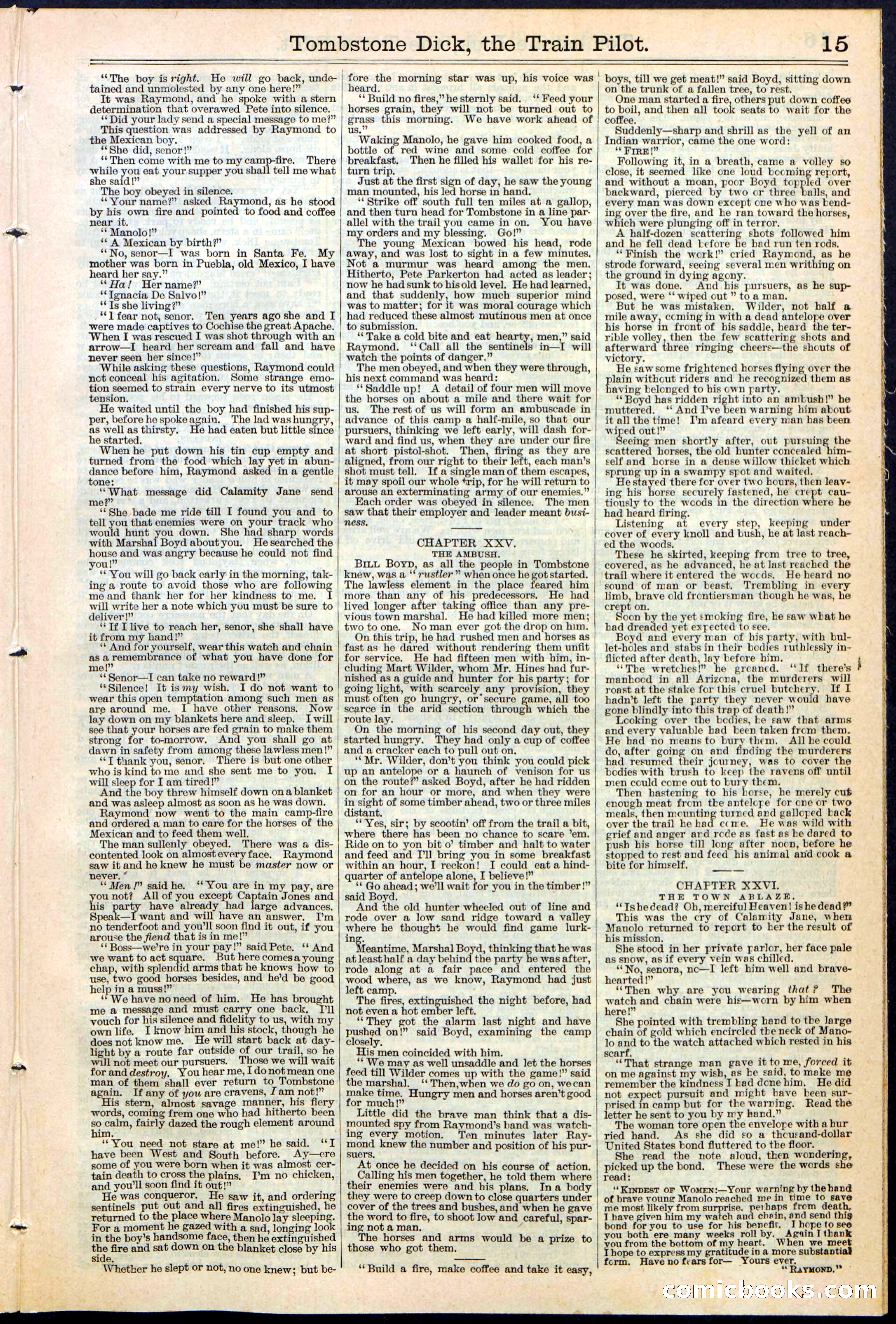 Tombstone Dick: The Train Pilot / The Traitor's Trail — page 15 of 32