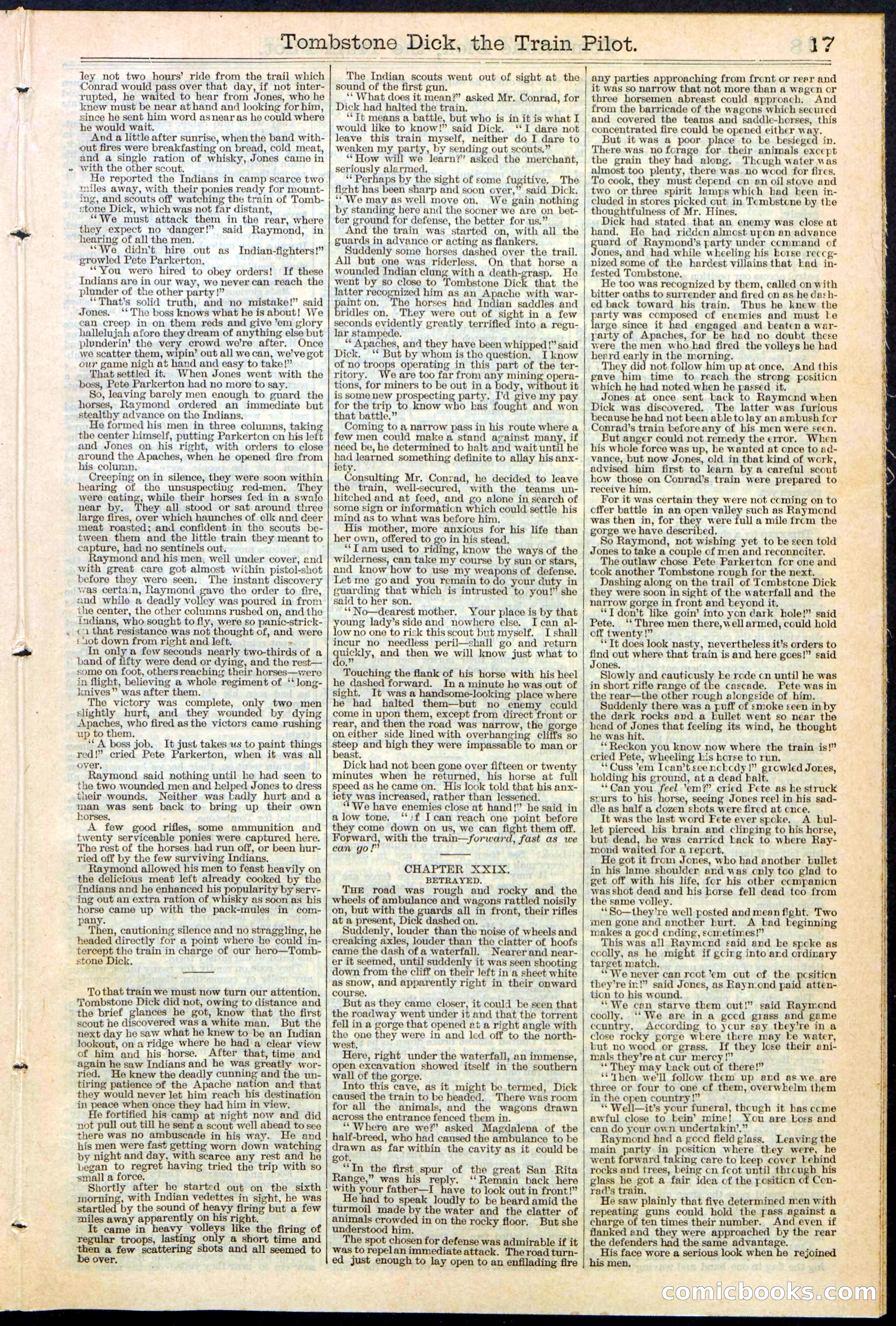Tombstone Dick: The Train Pilot / The Traitor's Trail — page 17 of 32