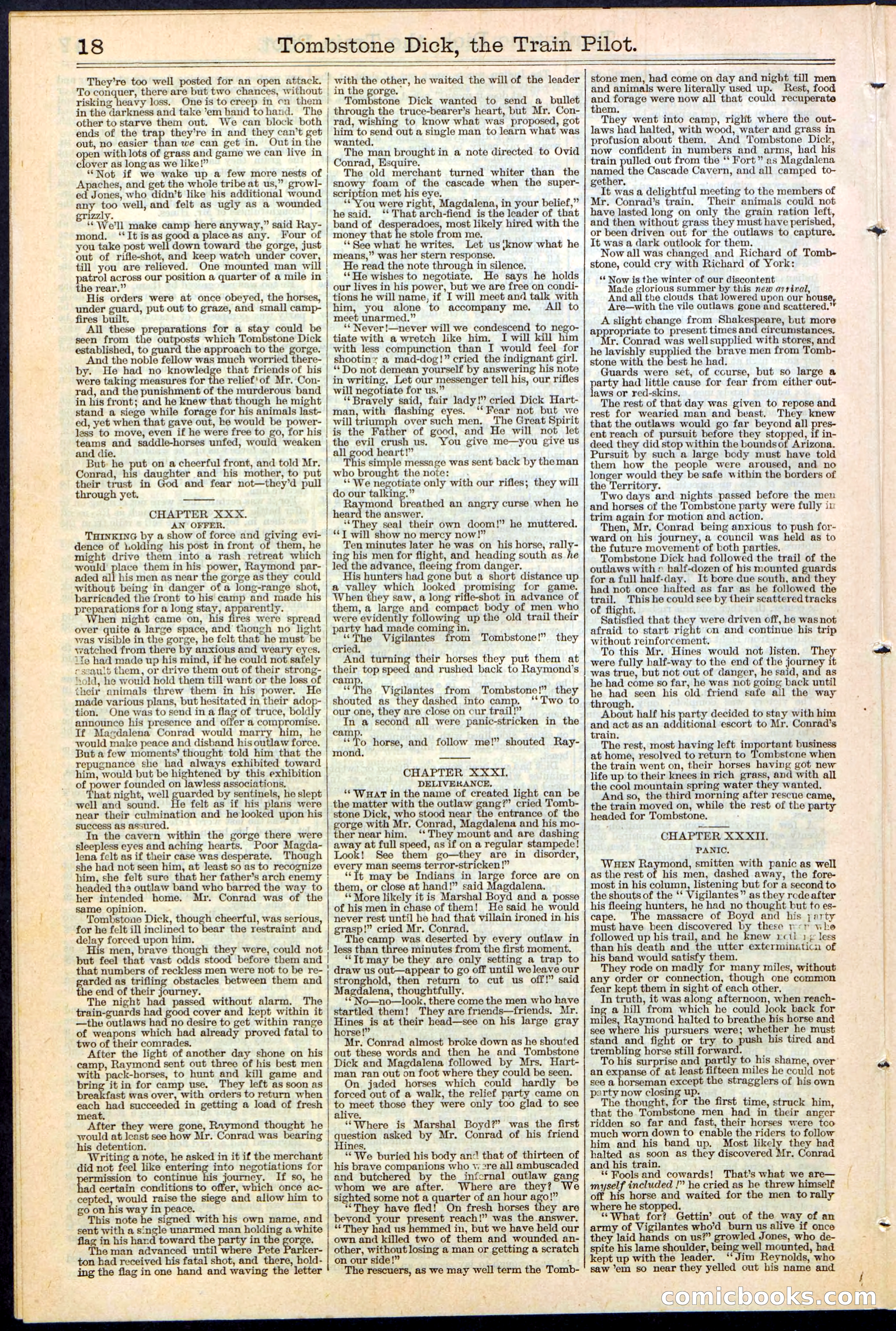 Tombstone Dick: The Train Pilot / The Traitor's Trail — page 18 of 32