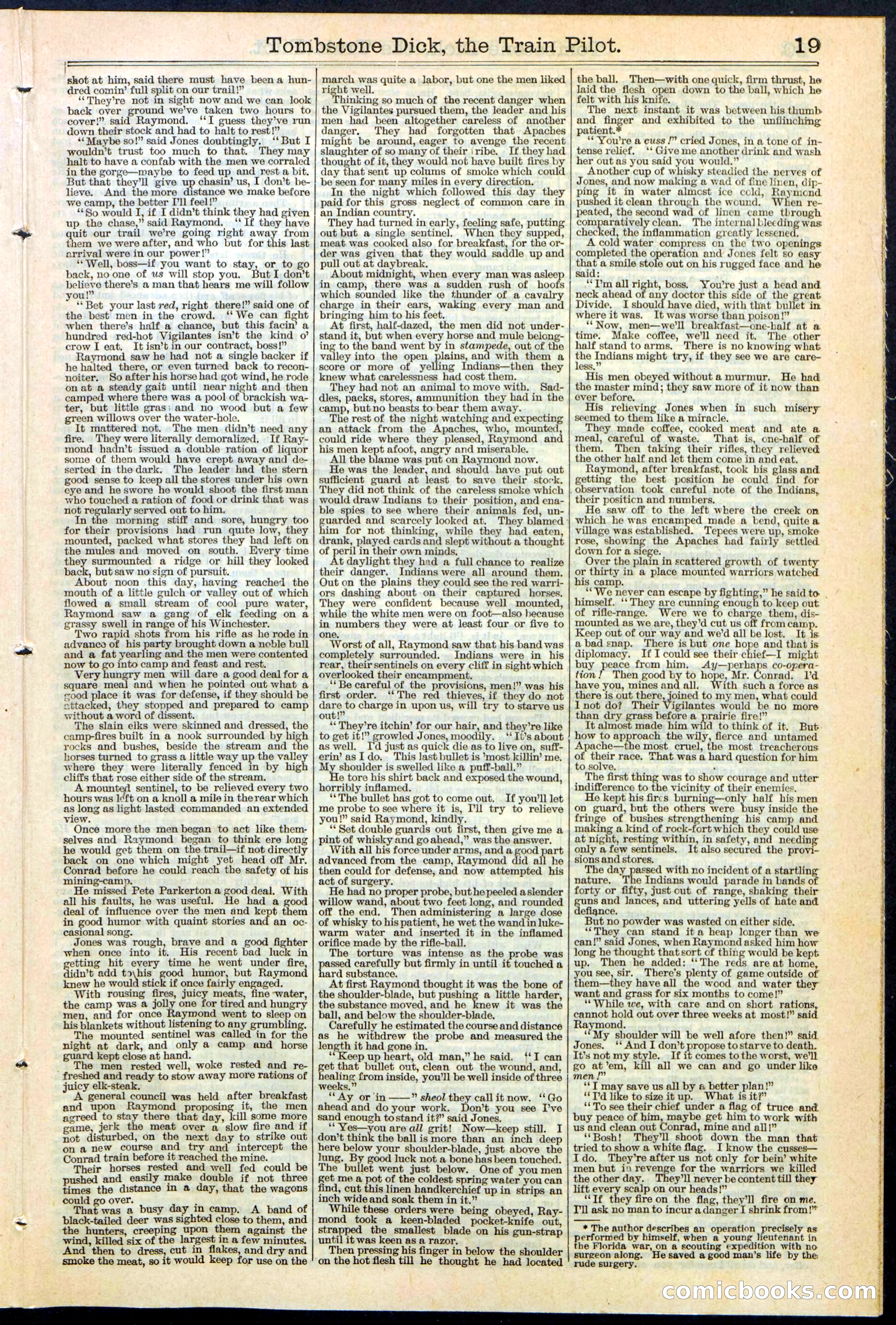 Tombstone Dick: The Train Pilot / The Traitor's Trail — page 19 of 32