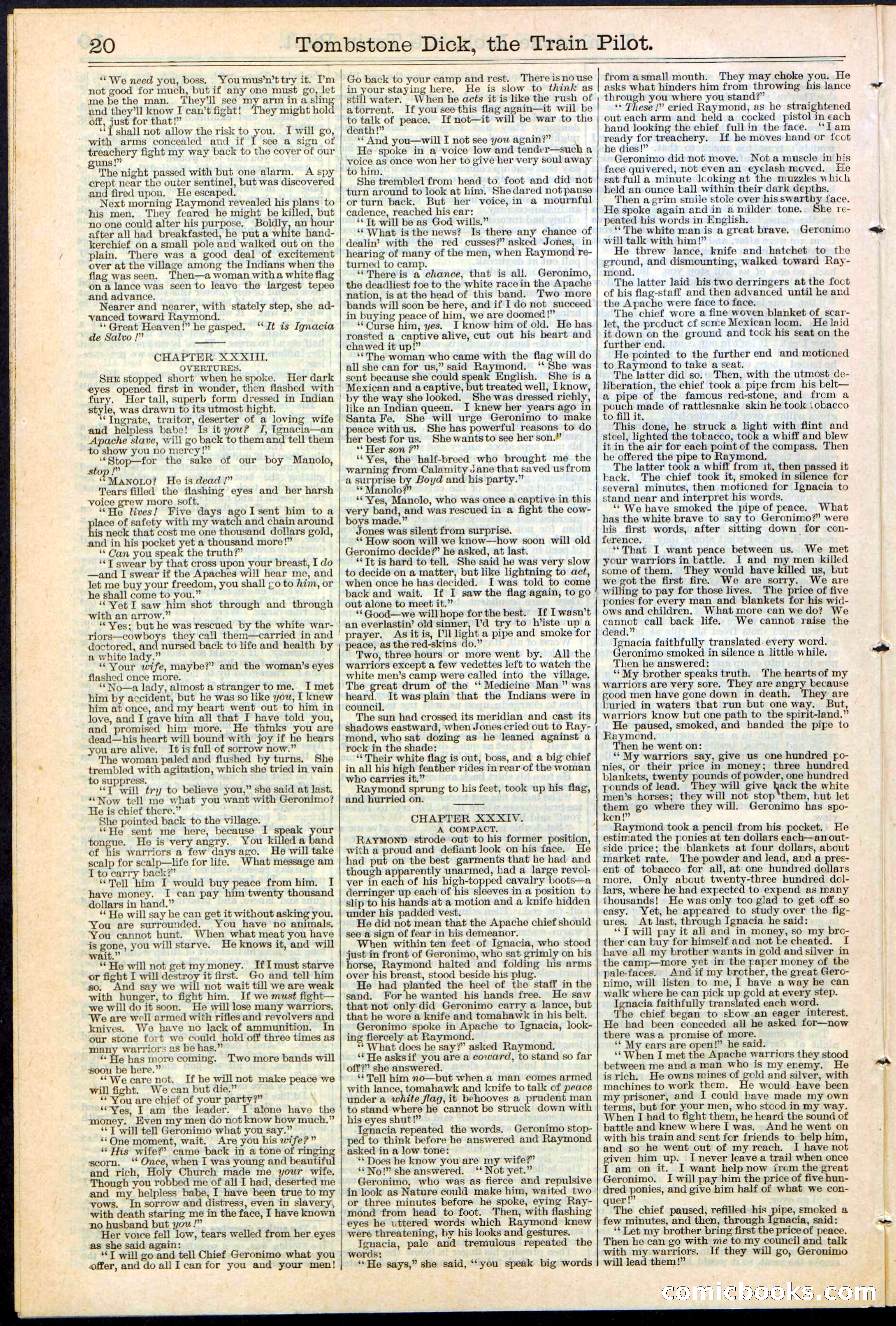 Tombstone Dick: The Train Pilot / The Traitor's Trail — page 20 of 32