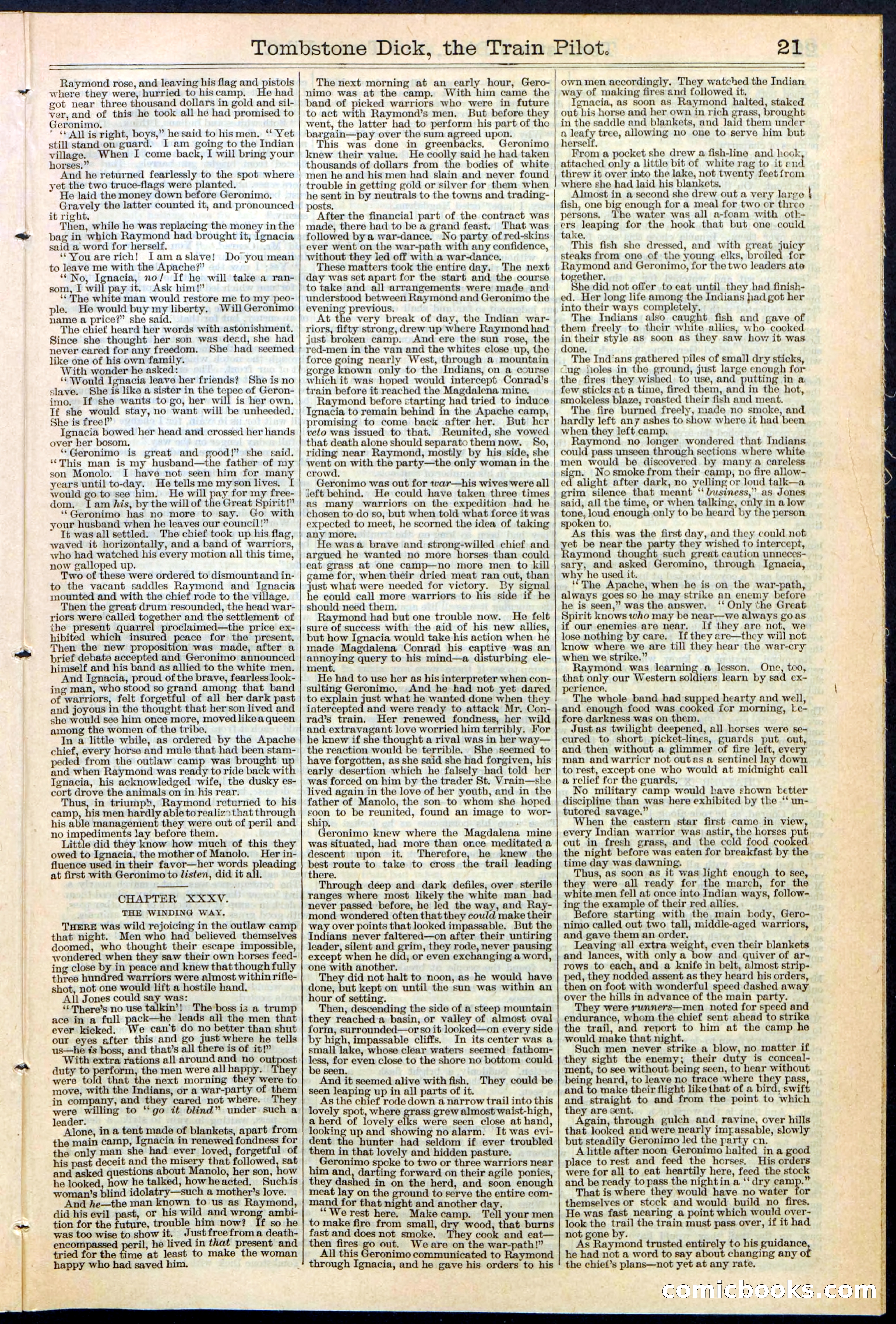Tombstone Dick: The Train Pilot / The Traitor's Trail — page 21 of 32