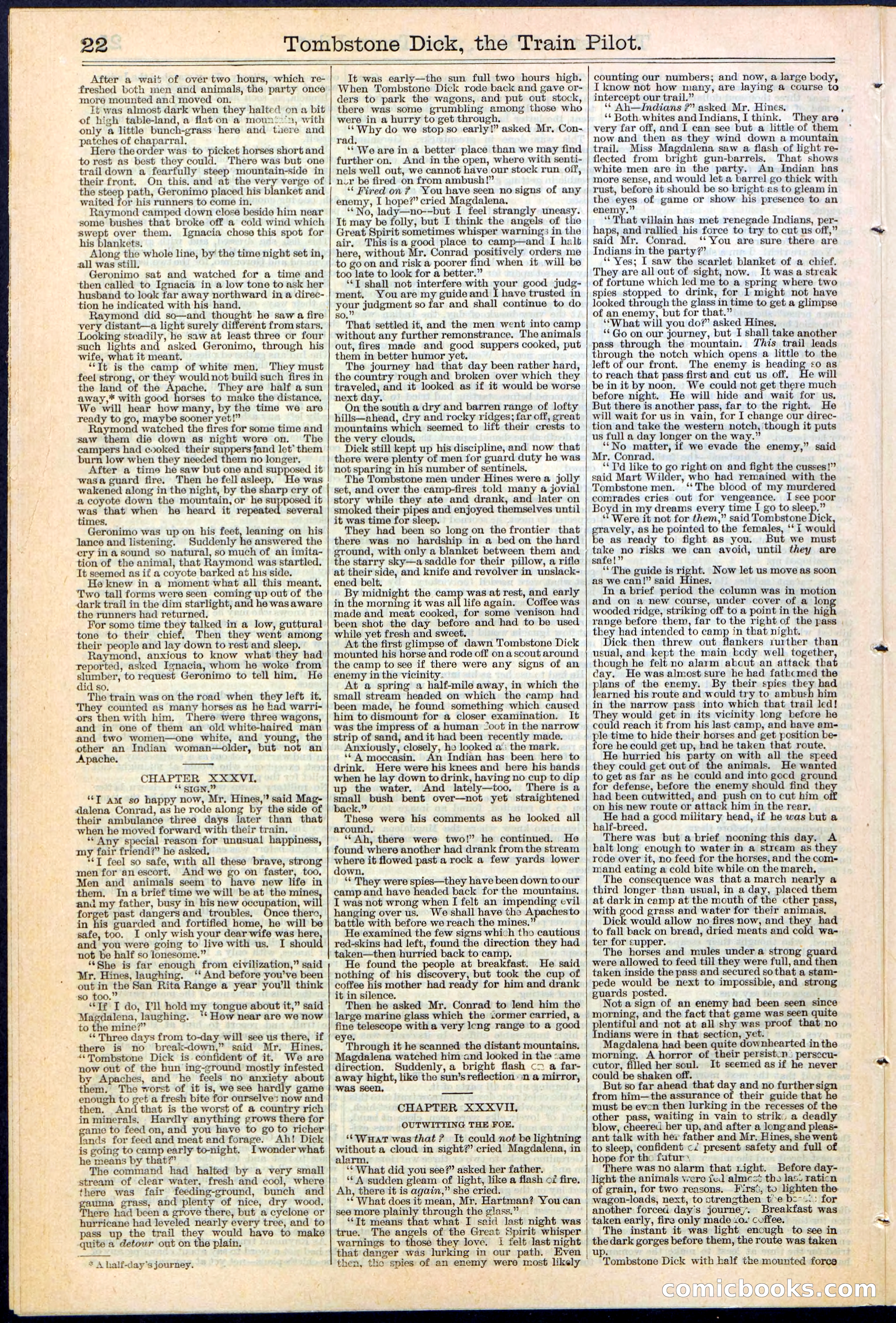 Tombstone Dick: The Train Pilot / The Traitor's Trail — page 22 of 32