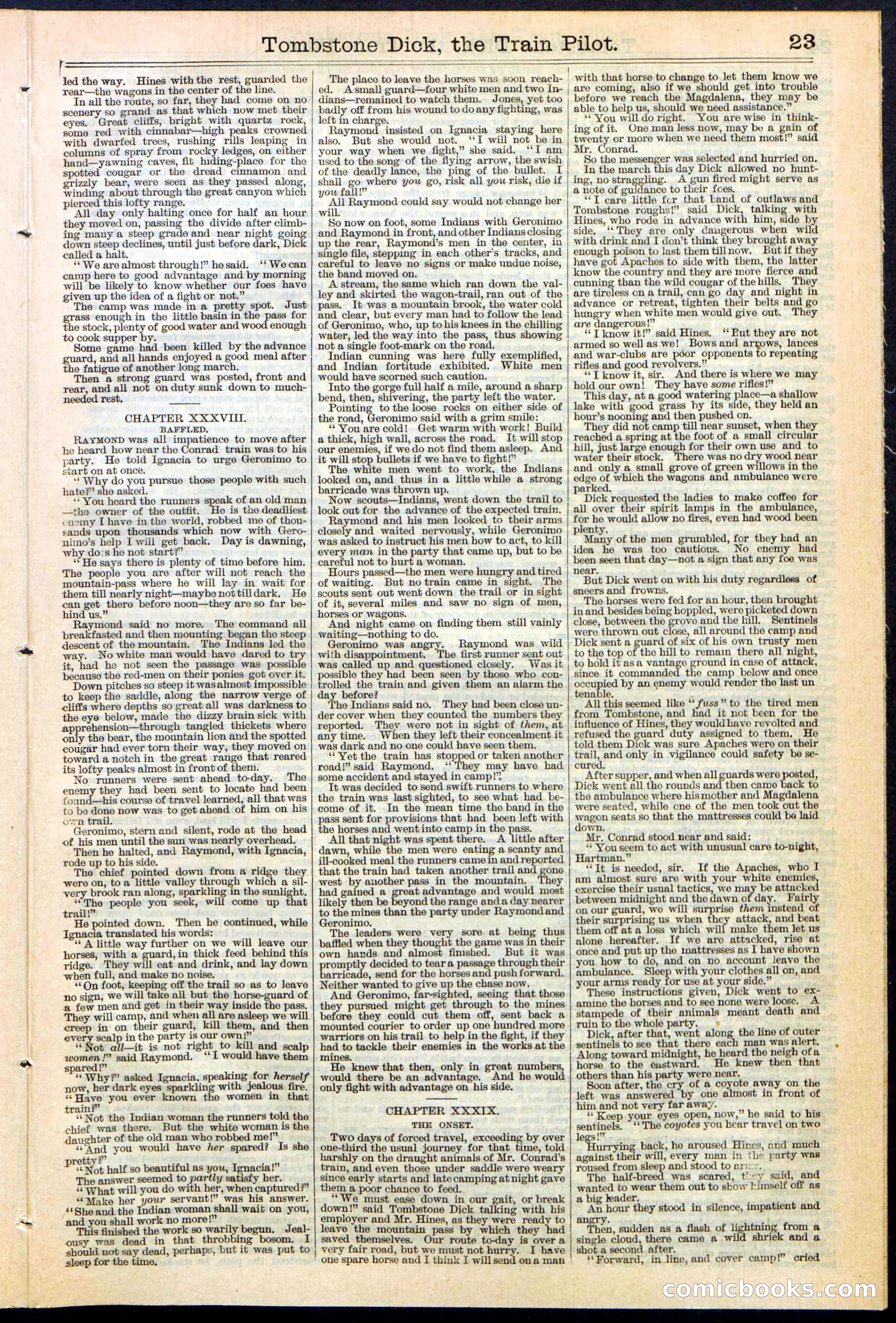 Tombstone Dick: The Train Pilot / The Traitor's Trail — page 23 of 32
