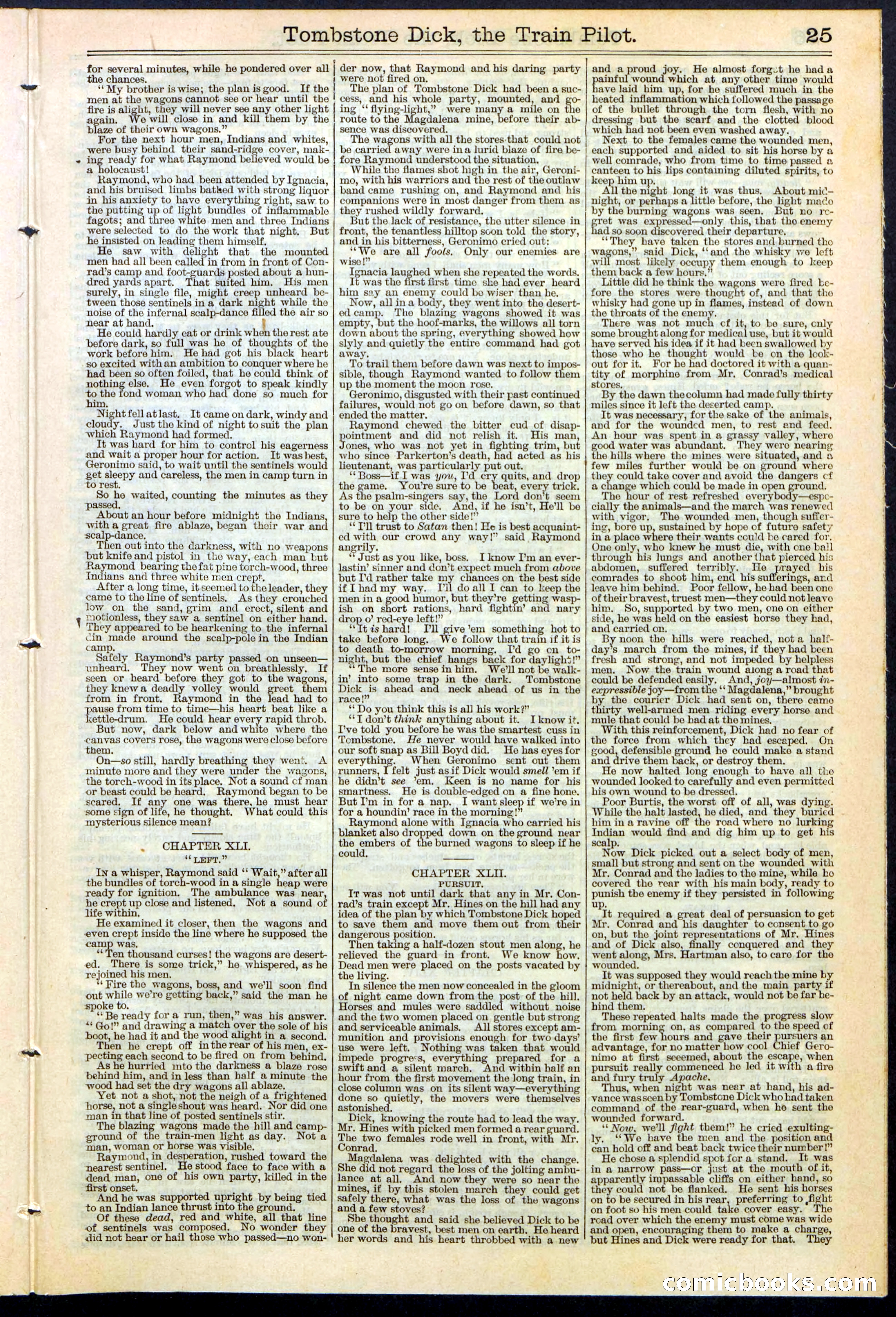 Tombstone Dick: The Train Pilot / The Traitor's Trail — page 25 of 32