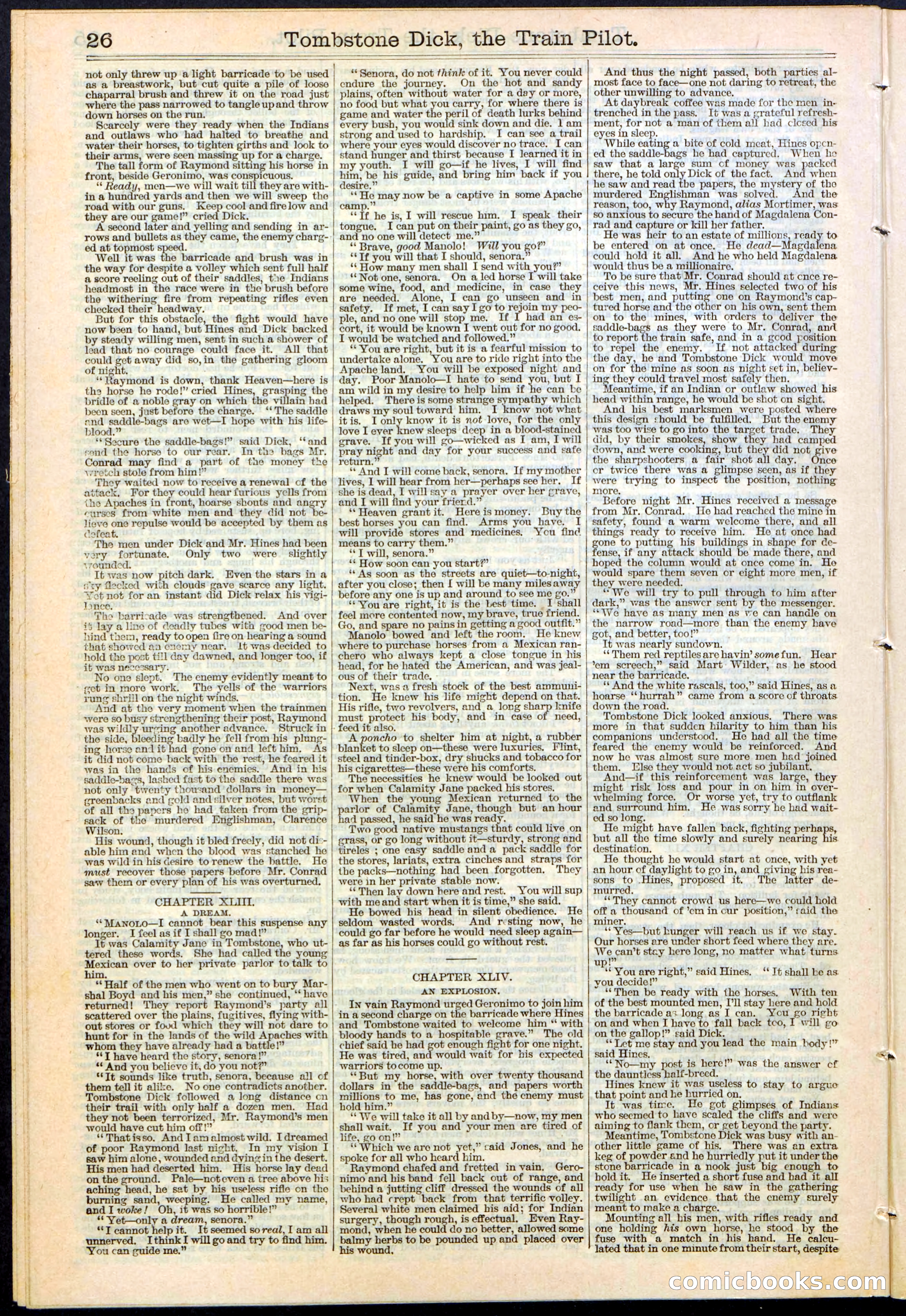 Tombstone Dick: The Train Pilot / The Traitor's Trail — page 26 of 32