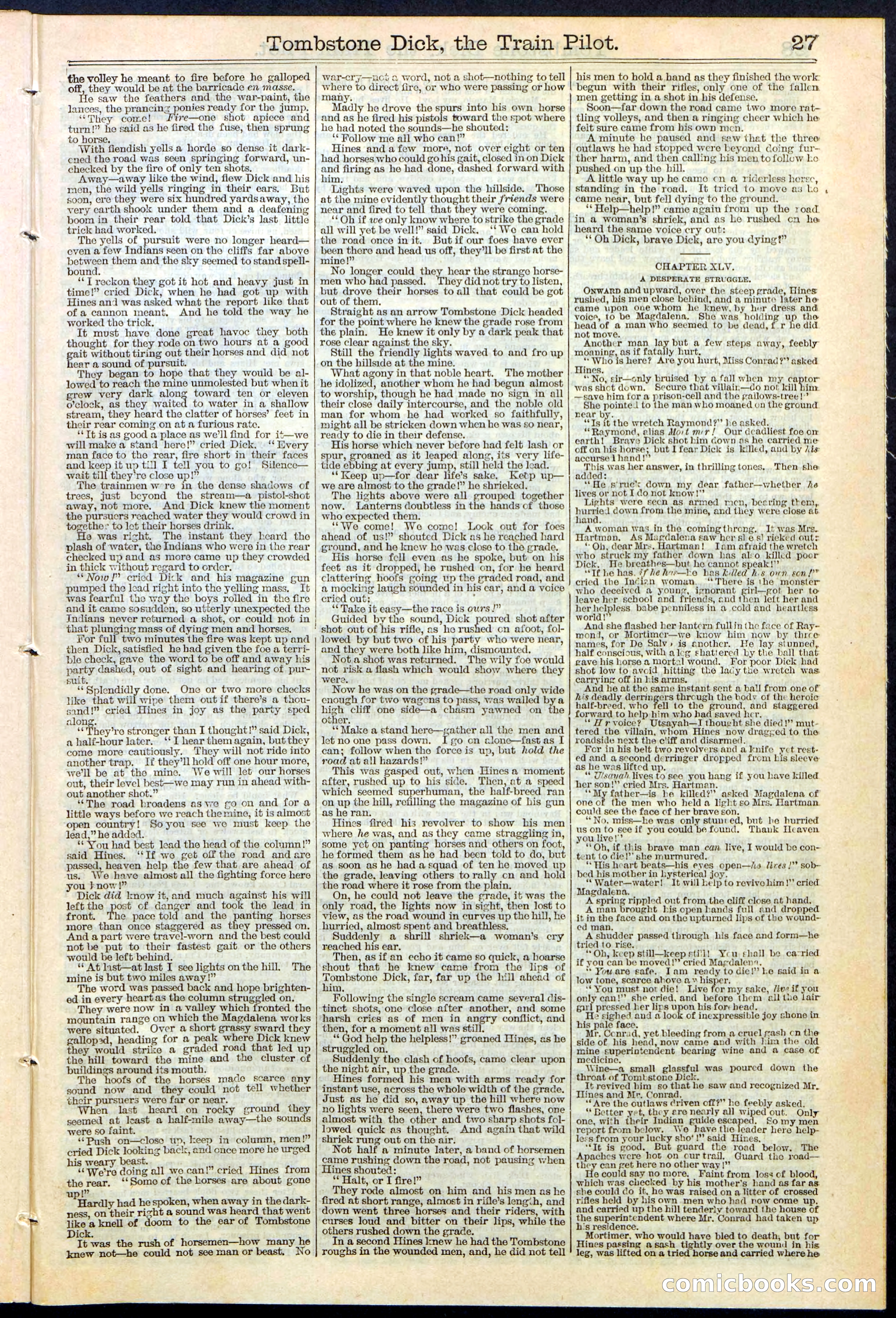 Tombstone Dick: The Train Pilot / The Traitor's Trail — page 27 of 32