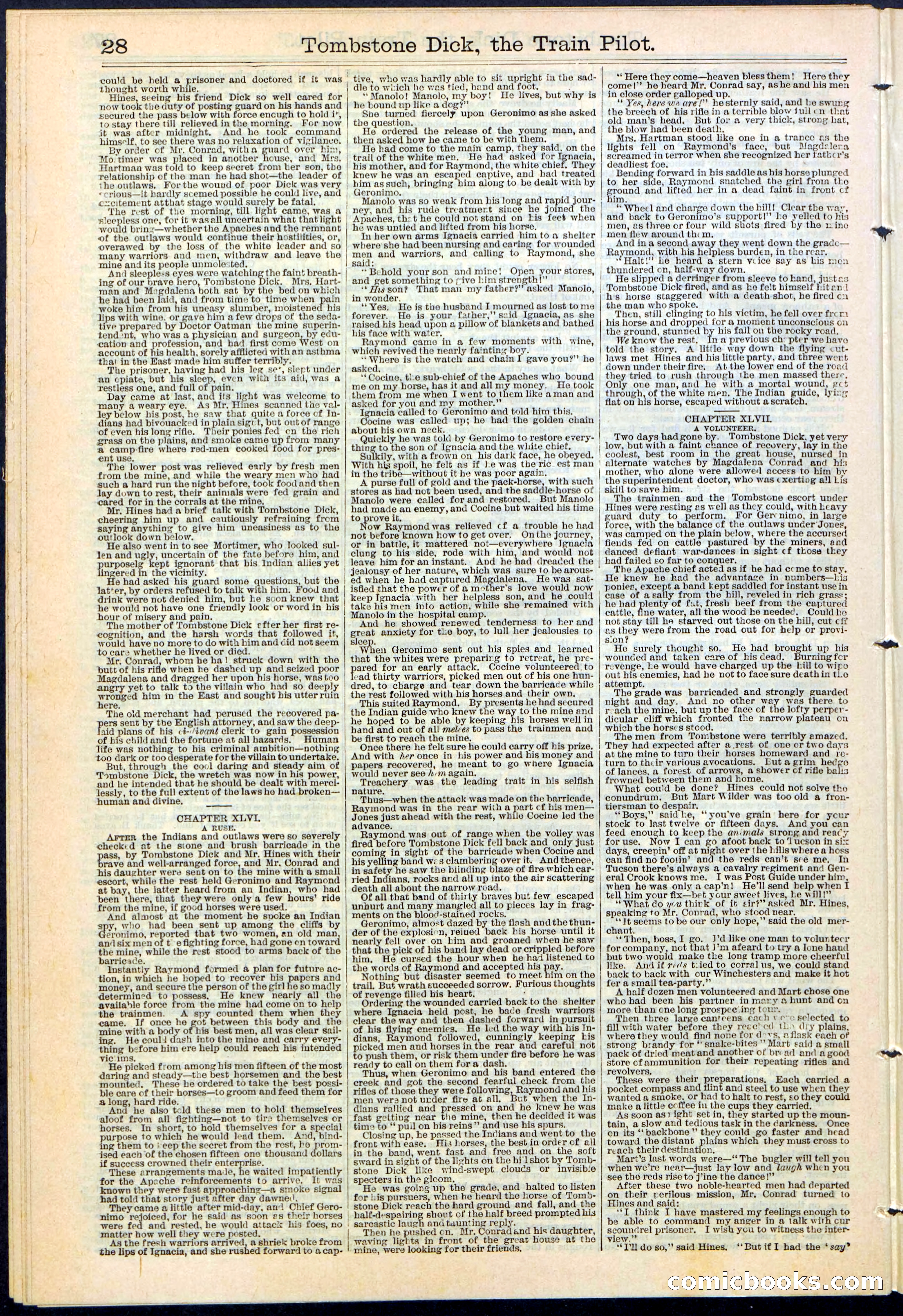 Tombstone Dick: The Train Pilot / The Traitor's Trail — page 28 of 32