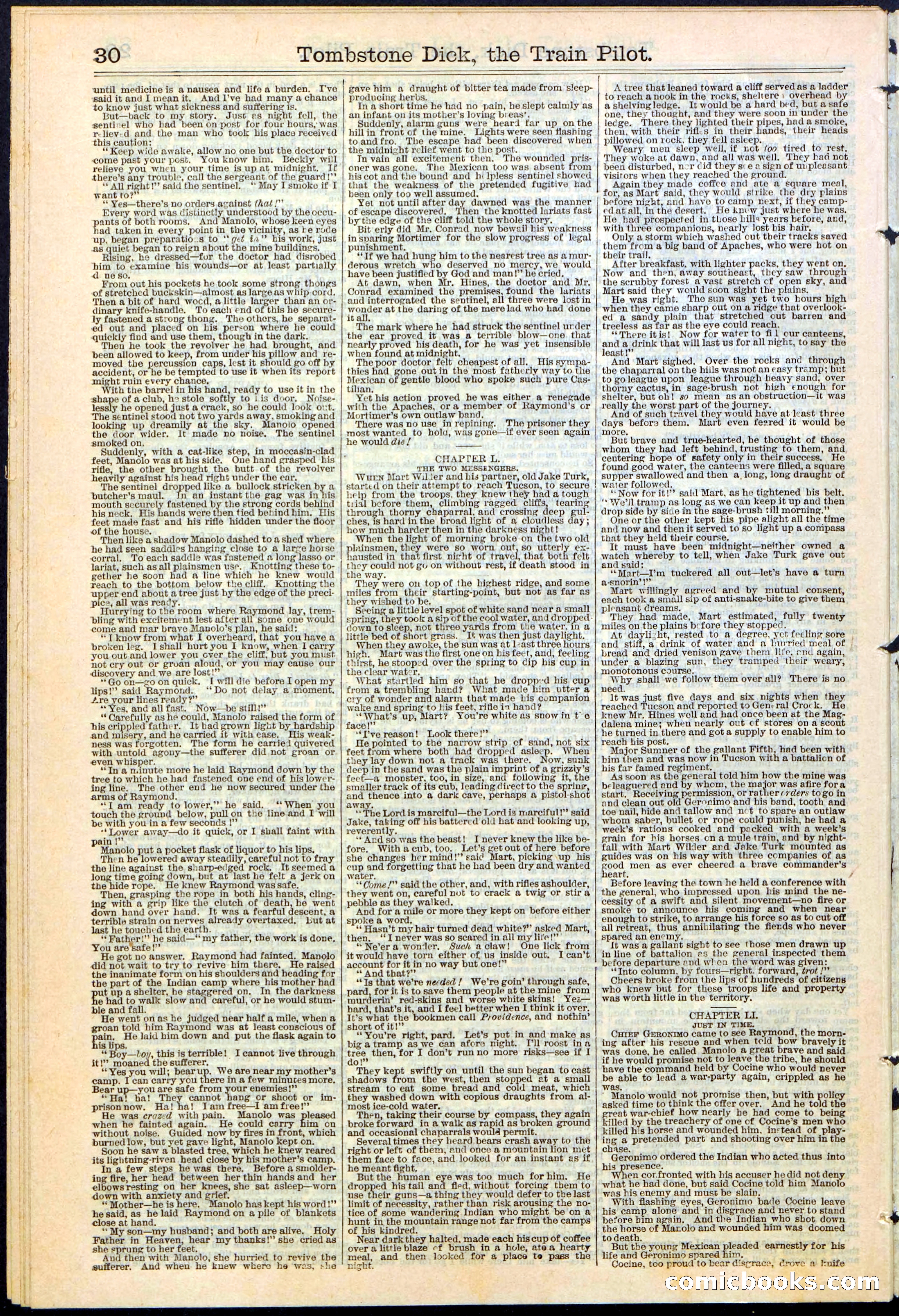 Tombstone Dick: The Train Pilot / The Traitor's Trail — page 30 of 32