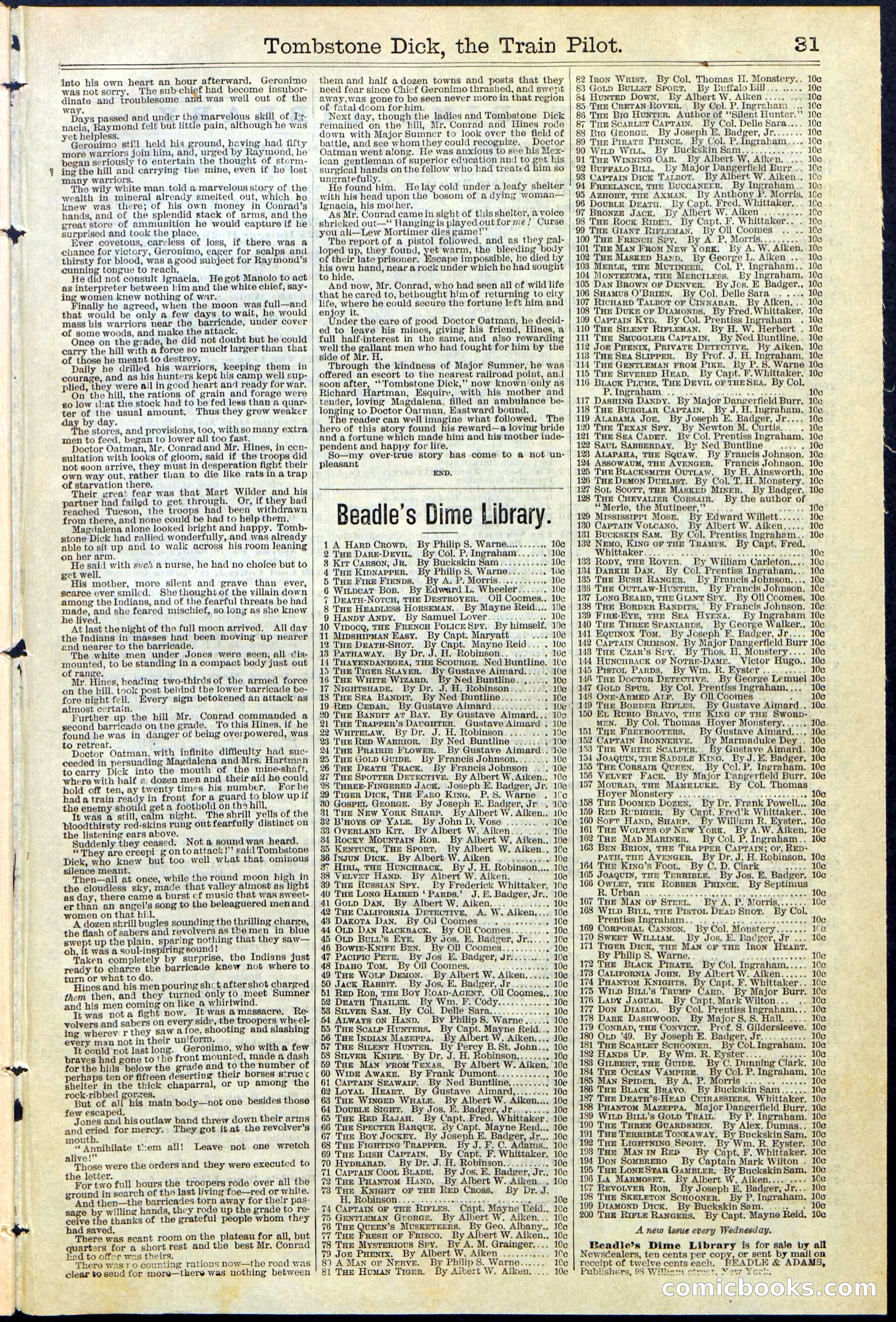Tombstone Dick: The Train Pilot / The Traitor's Trail — page 31 of 32