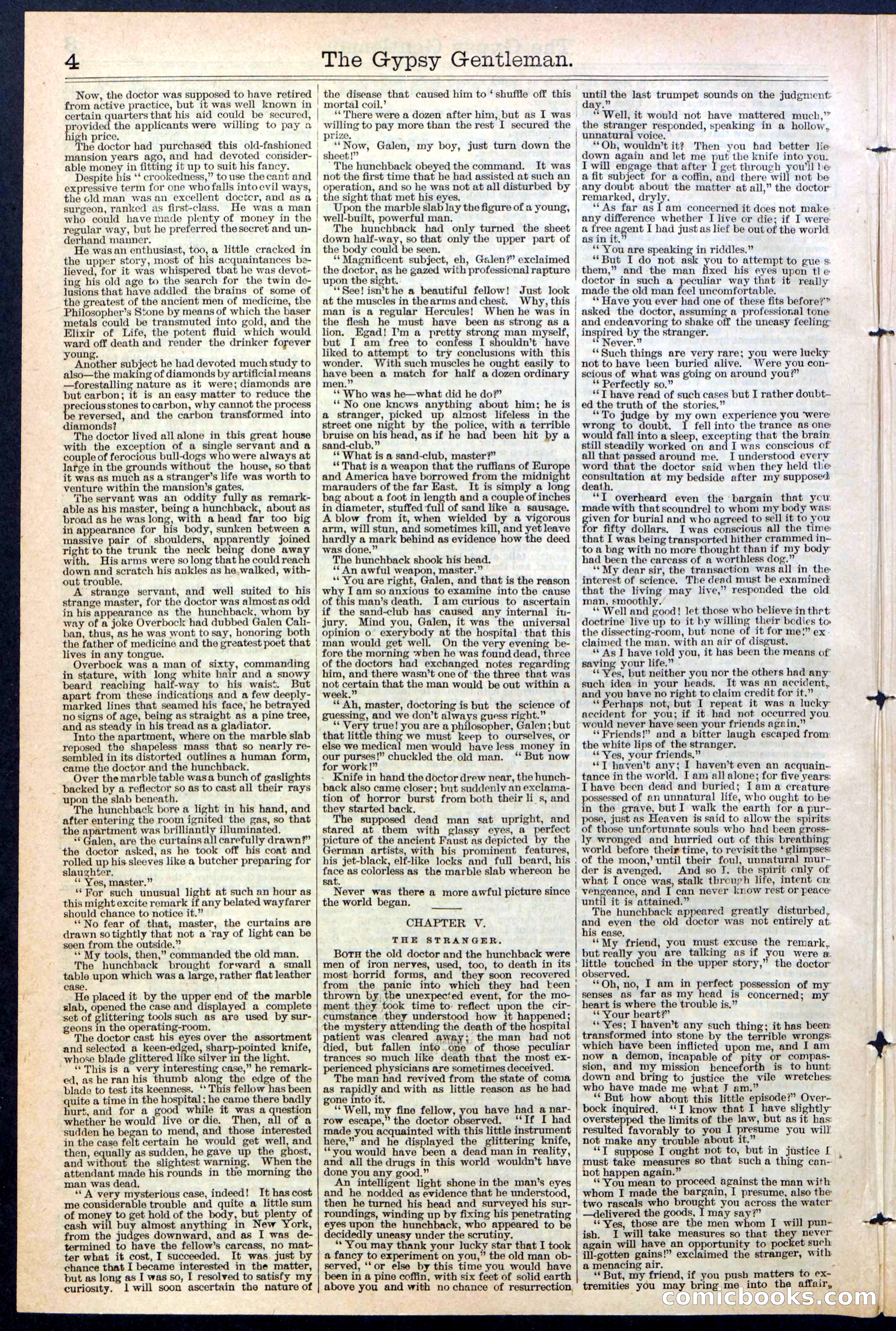 The Gypsy Gentleman (Beadle's New York Dime Library, No. 381) — page 4 of 32