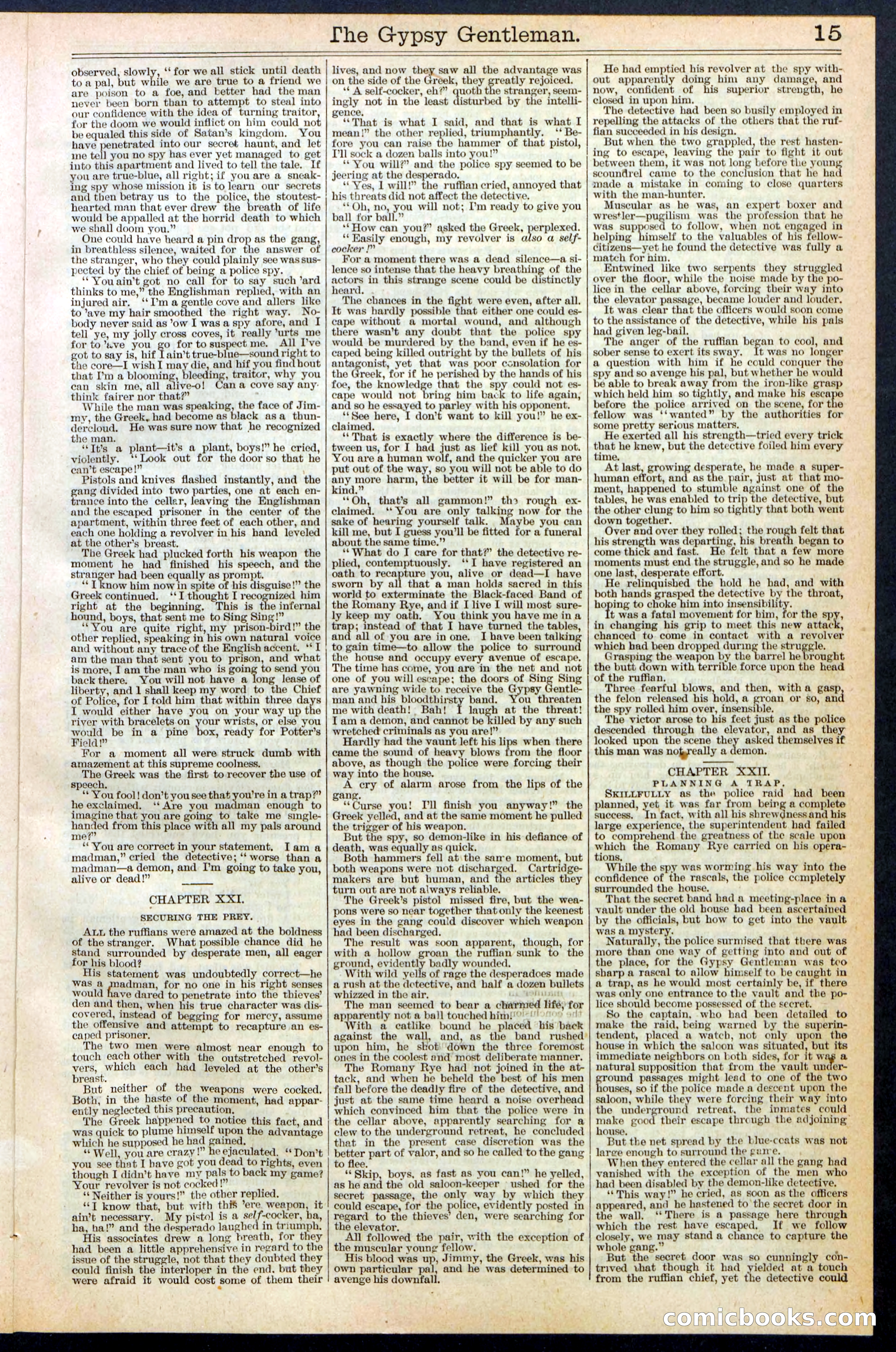 The Gypsy Gentleman (Beadle's New York Dime Library, No. 381) — page 15 of 32