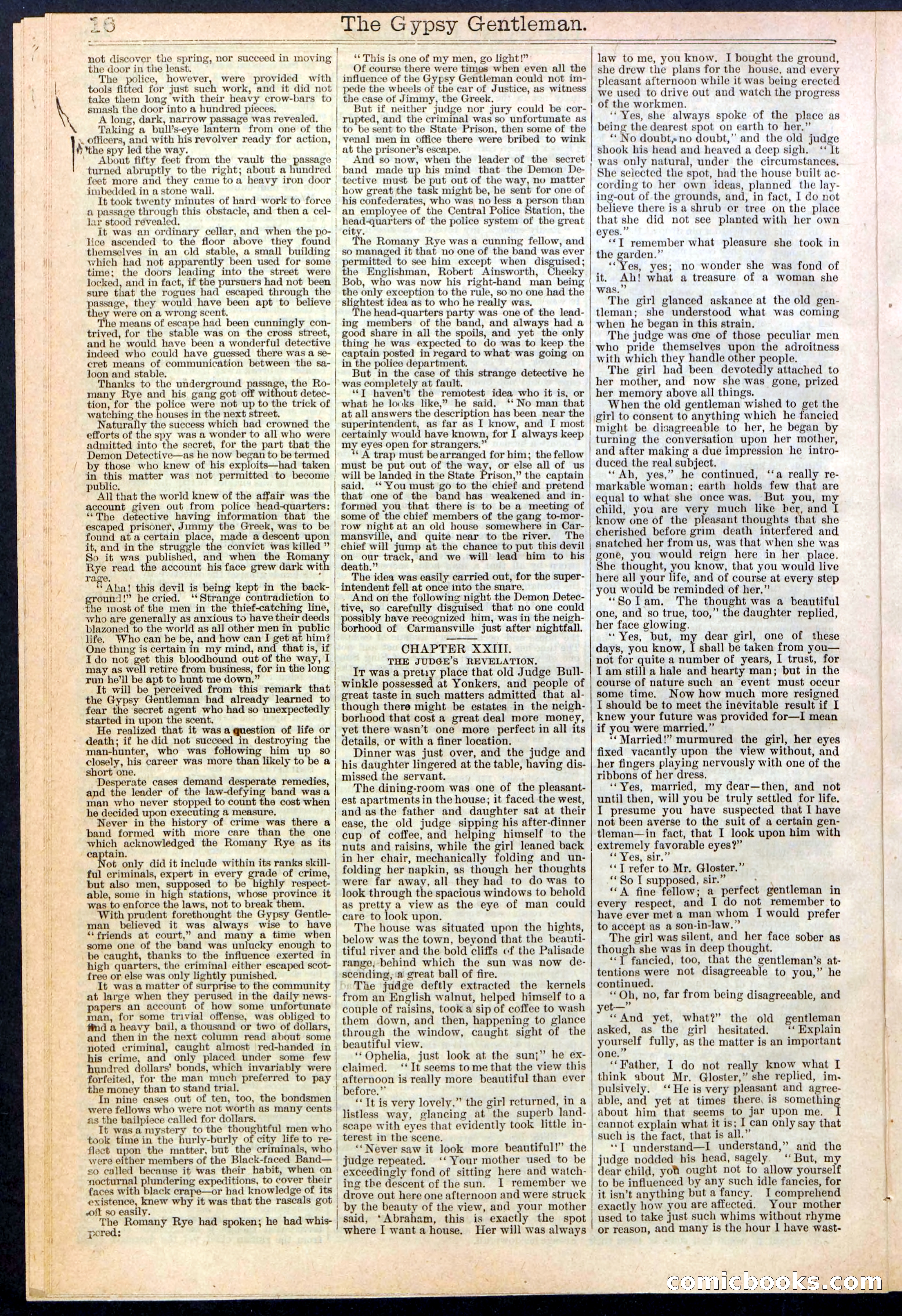 The Gypsy Gentleman (Beadle's New York Dime Library, No. 381) — page 16 of 32