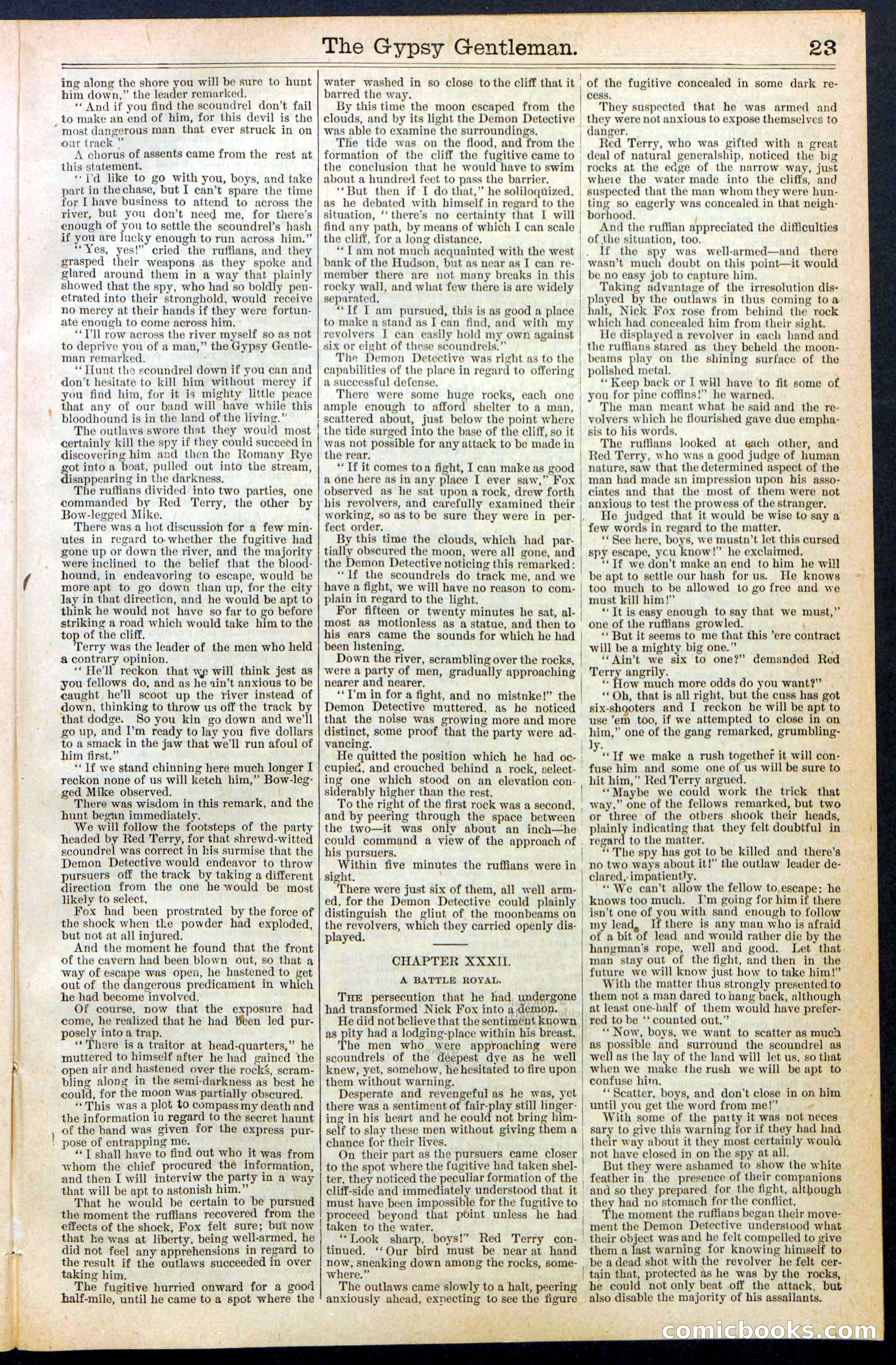 The Gypsy Gentleman (Beadle's New York Dime Library, No. 381) — page 23 of 32