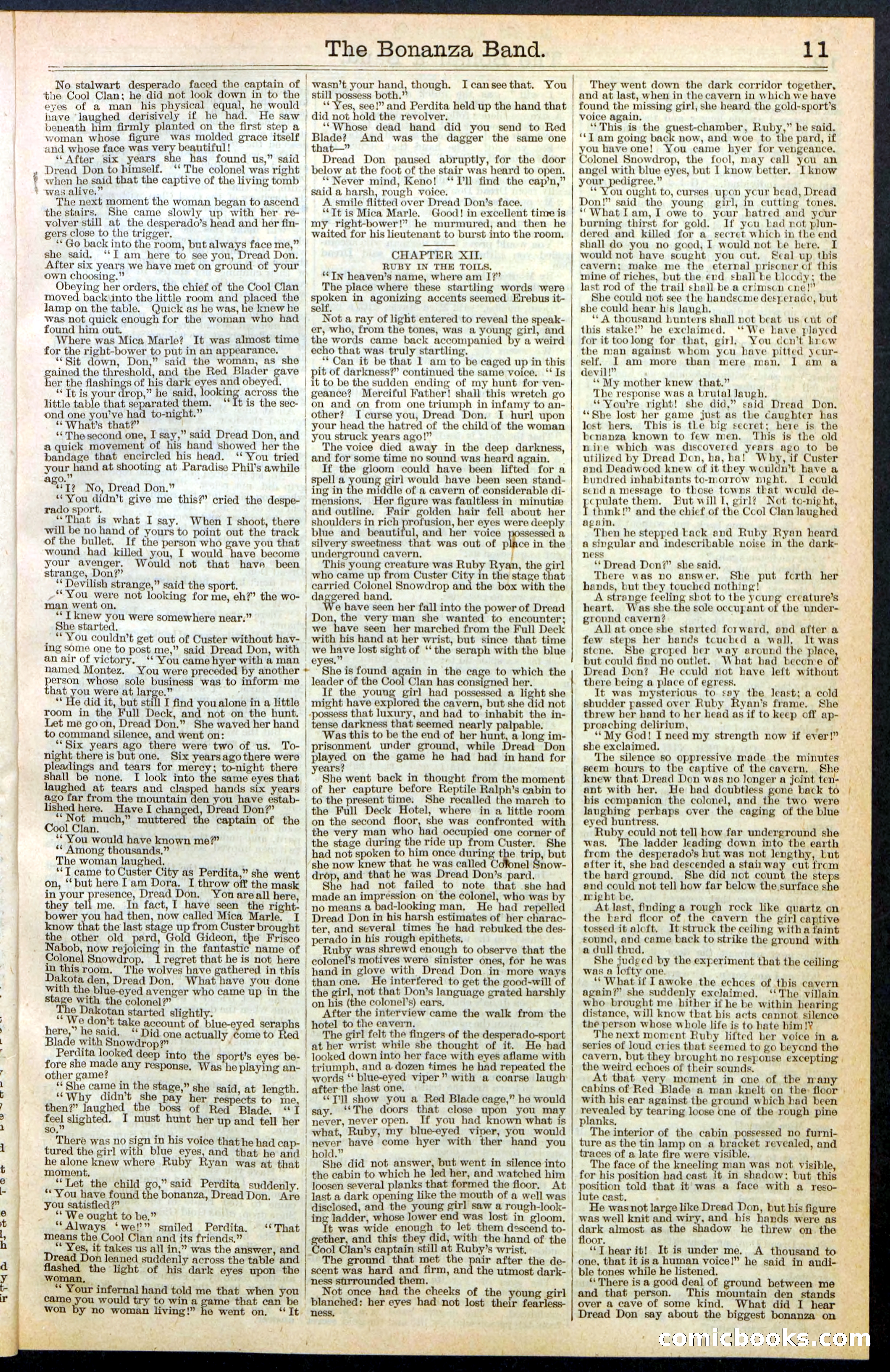 The Bonanza Band; or, Dread Don, of the Cool Clan — page 11 of 32