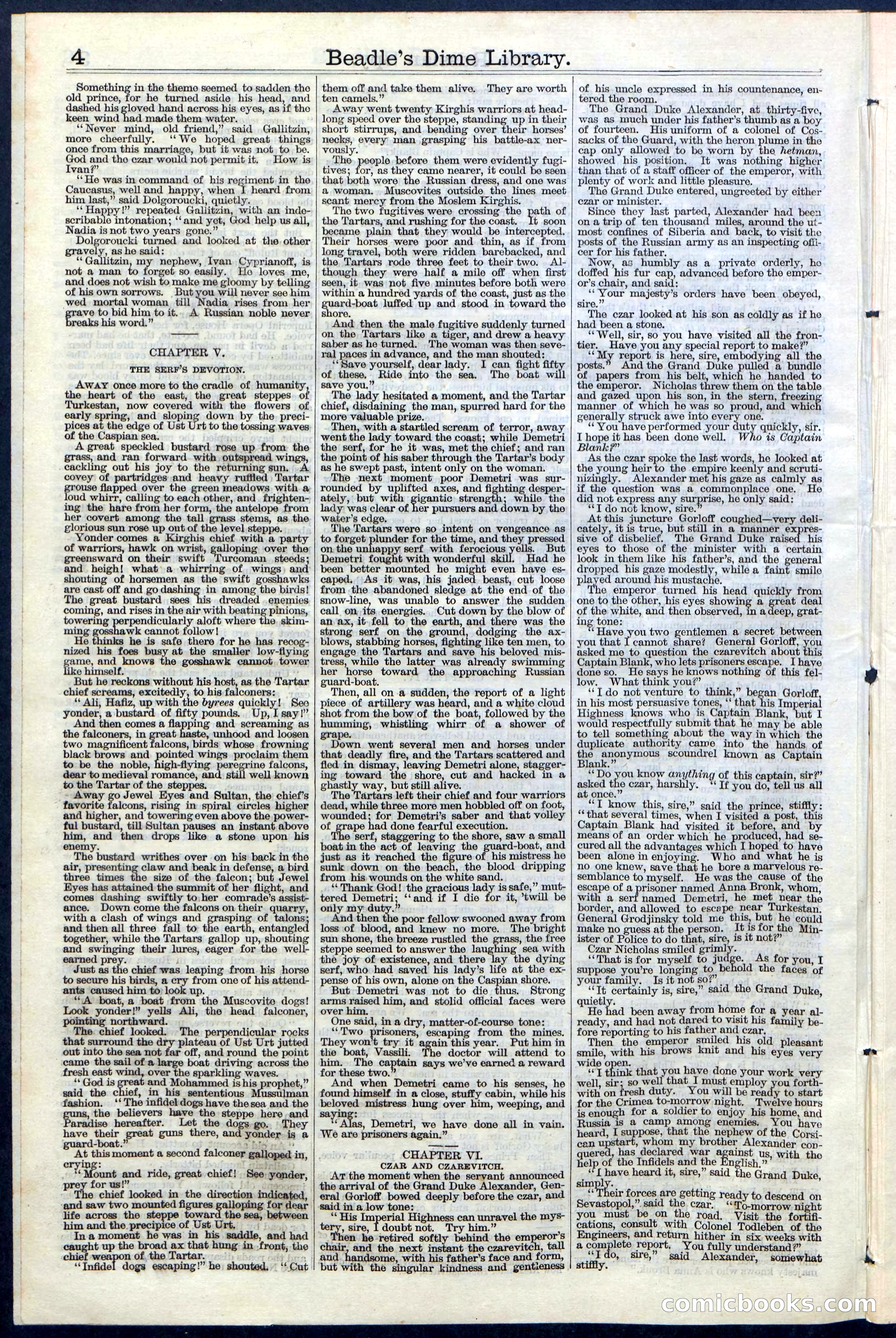 Beadle's Dime Library, Vol. III, No. 39 — page 4 of 24