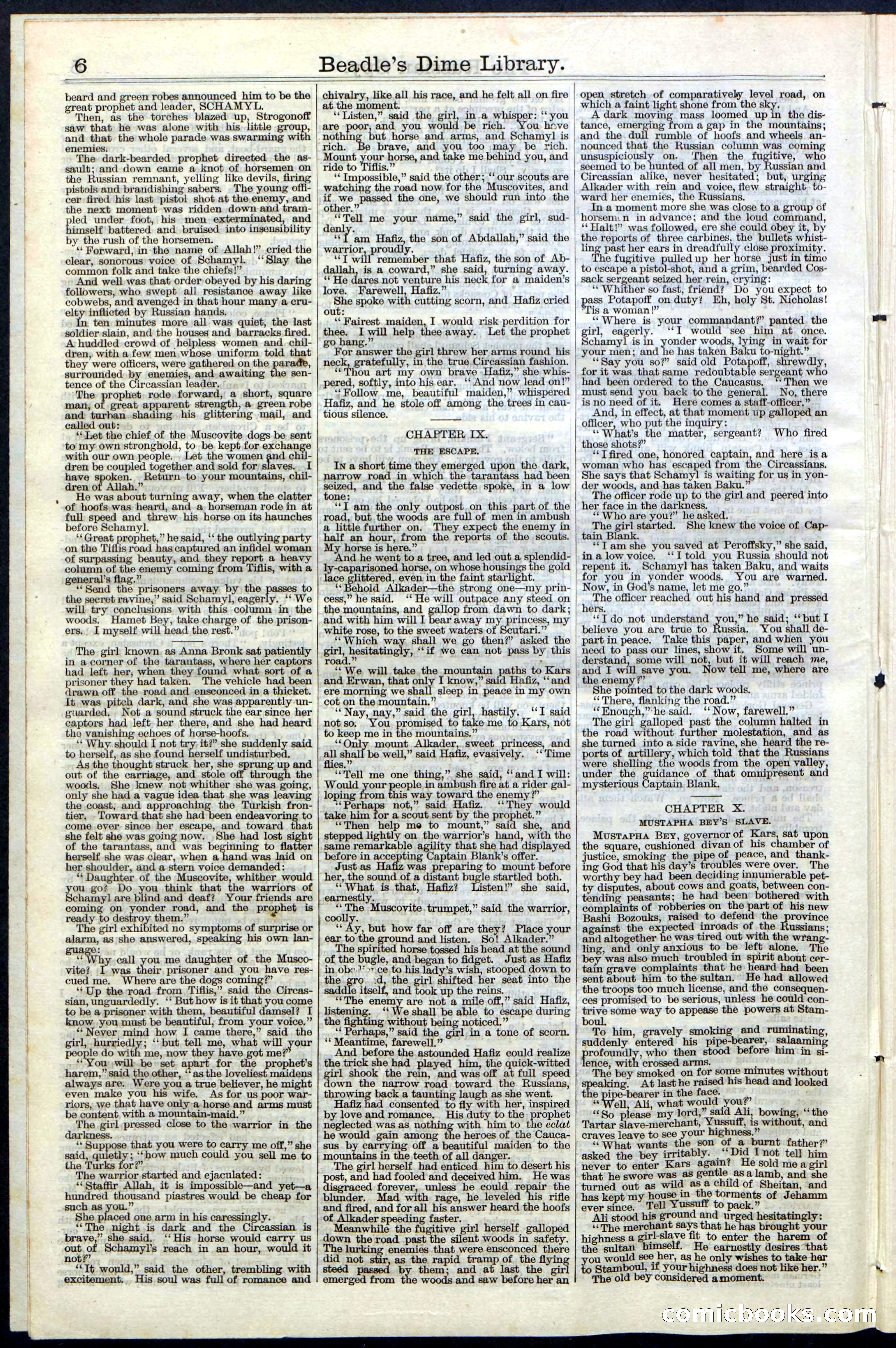 Beadle's Dime Library, Vol. III, No. 39 — page 6 of 24