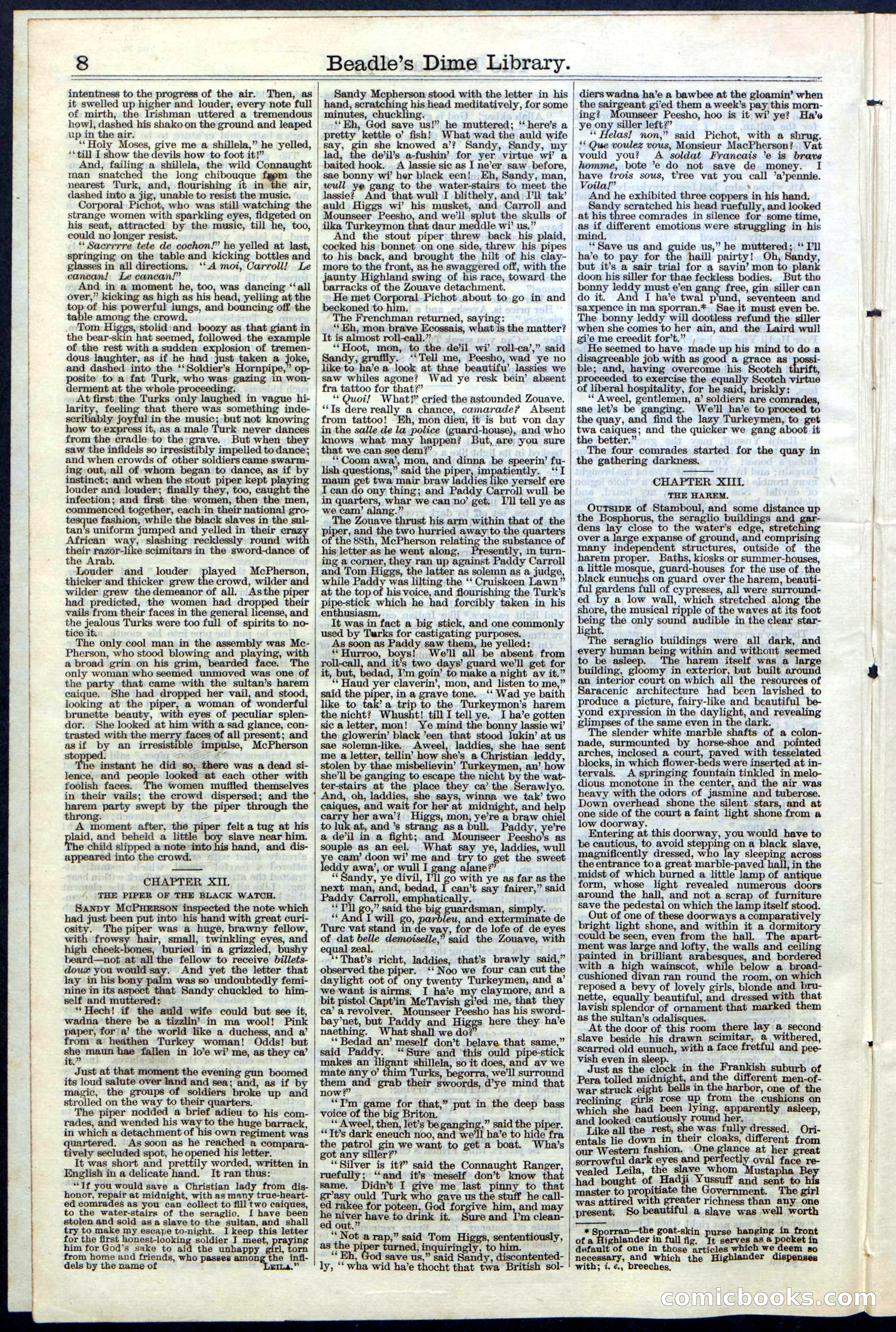Beadle's Dime Library, Vol. III, No. 39 — page 8 of 24