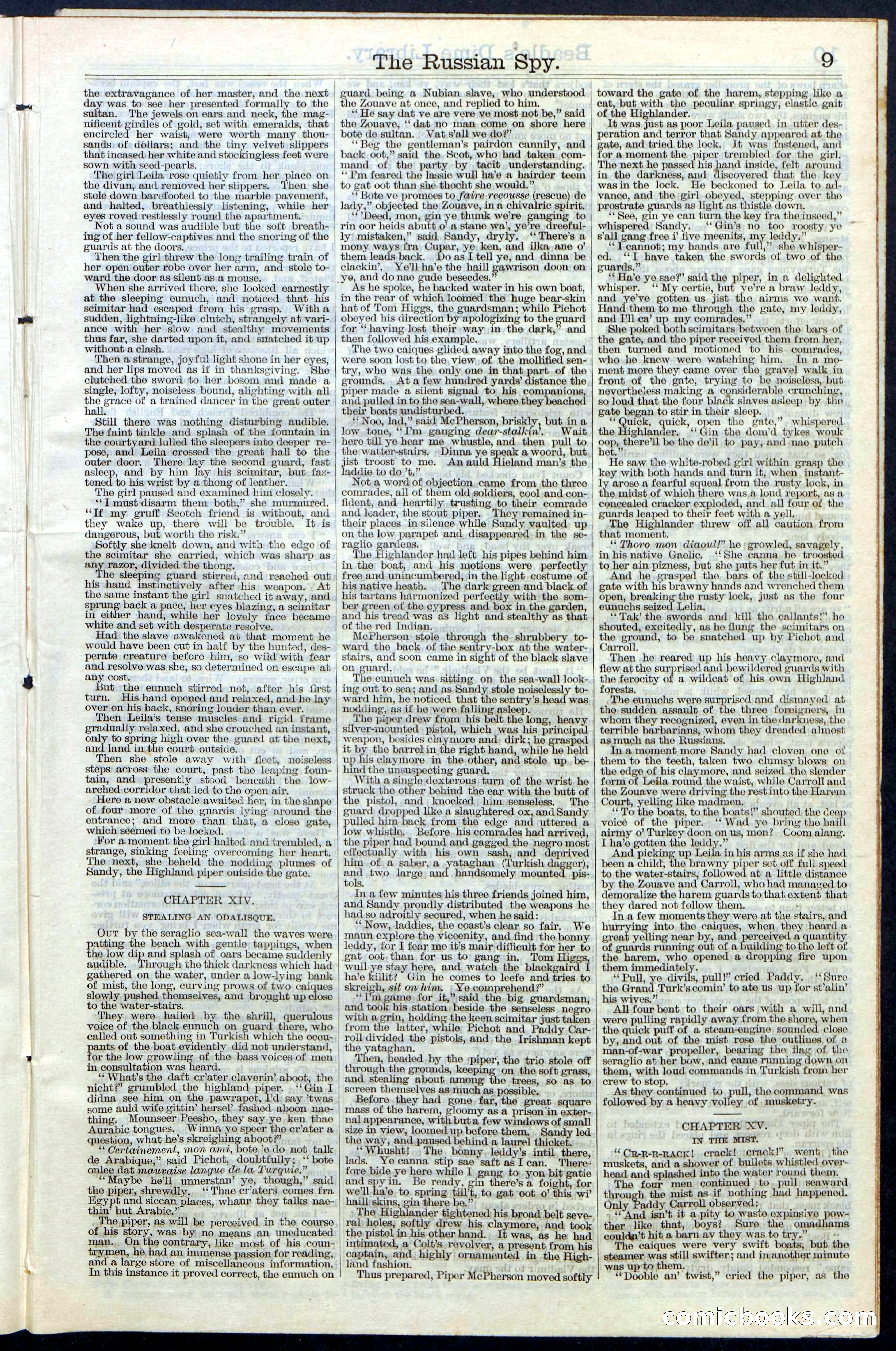 Beadle's Dime Library, Vol. III, No. 39 — page 9 of 24
