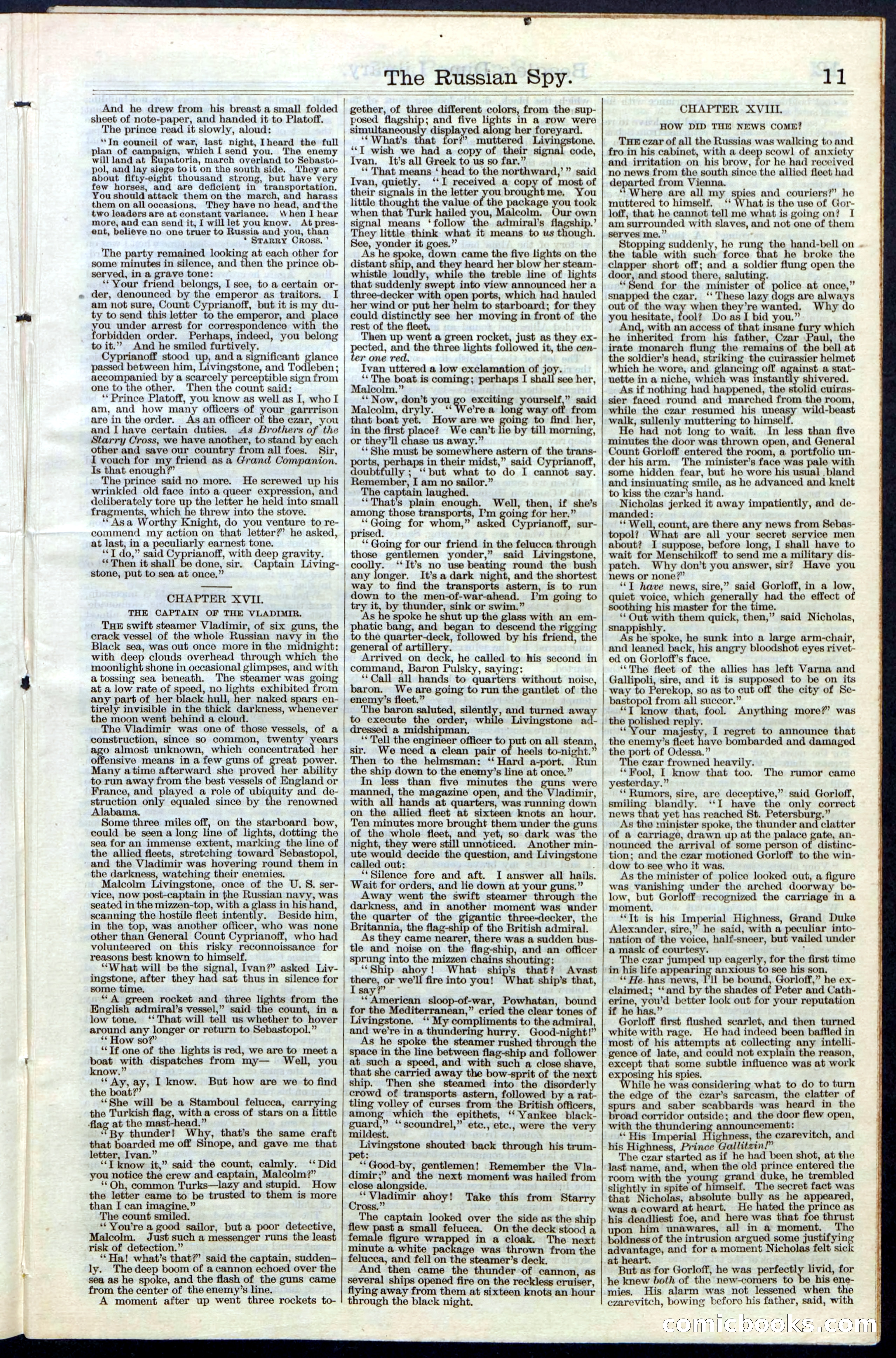 Beadle's Dime Library, Vol. III, No. 39 — page 11 of 24
