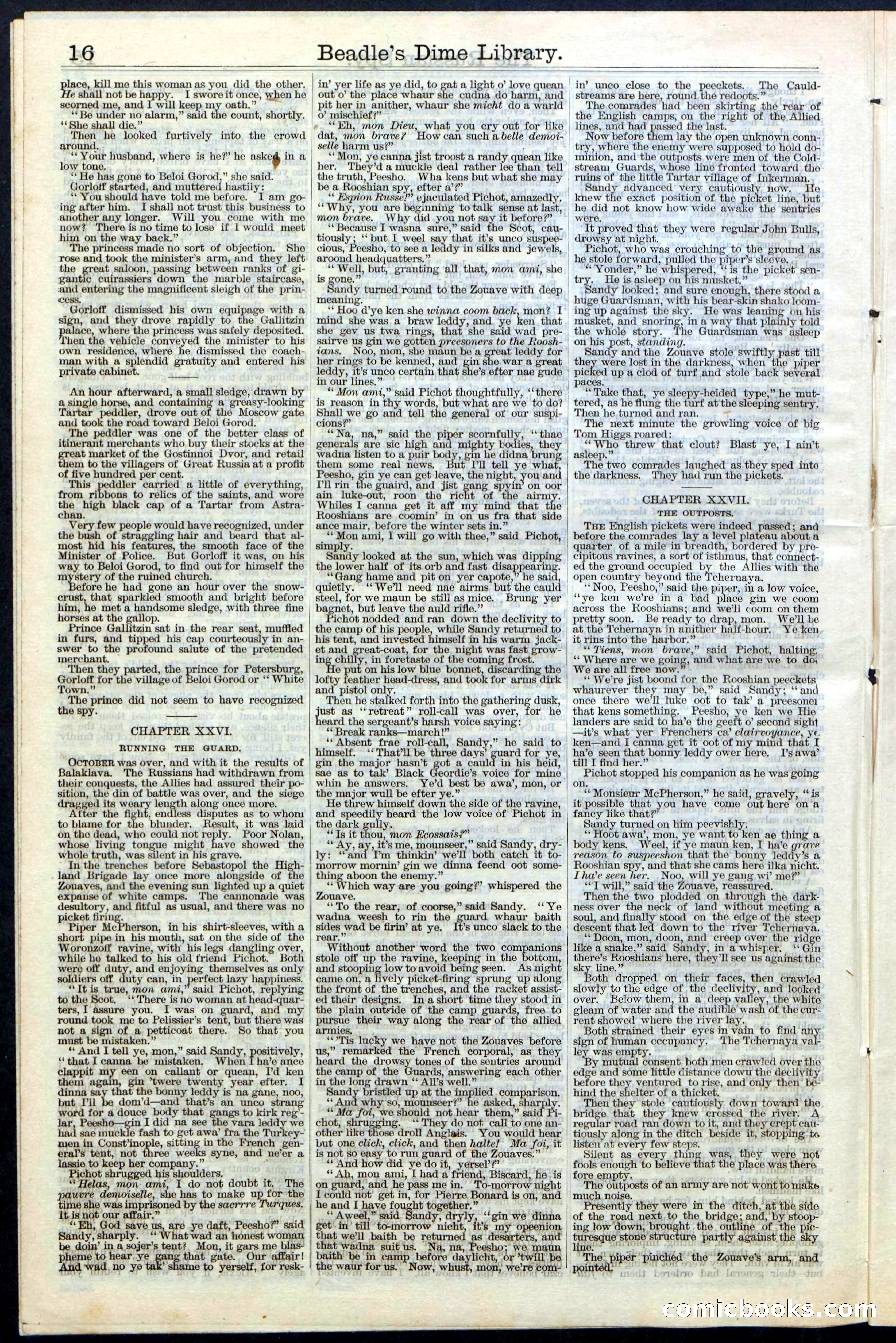 Beadle's Dime Library, Vol. III, No. 39 — page 16 of 24