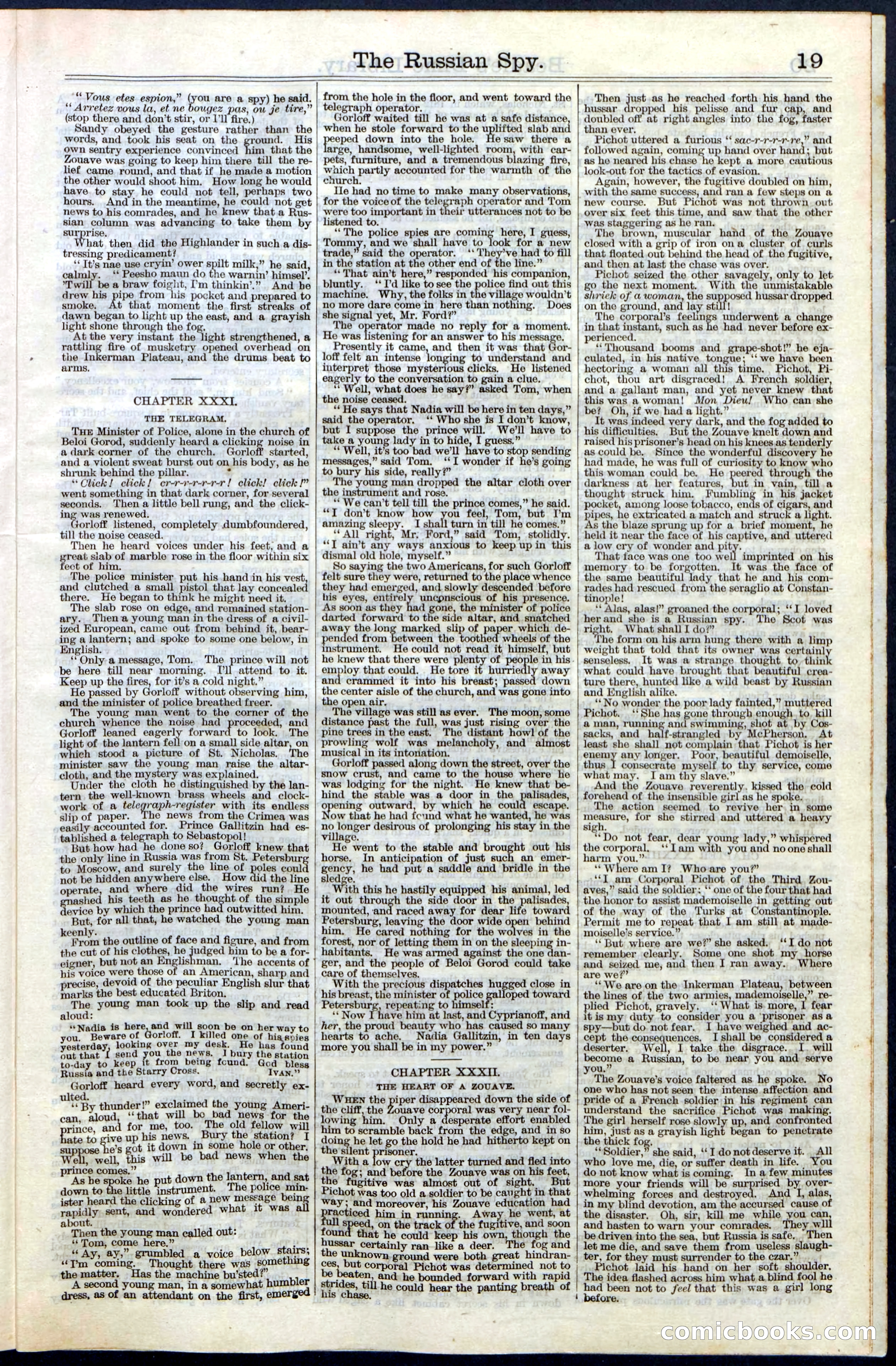 Beadle's Dime Library, Vol. III, No. 39 — page 19 of 24
