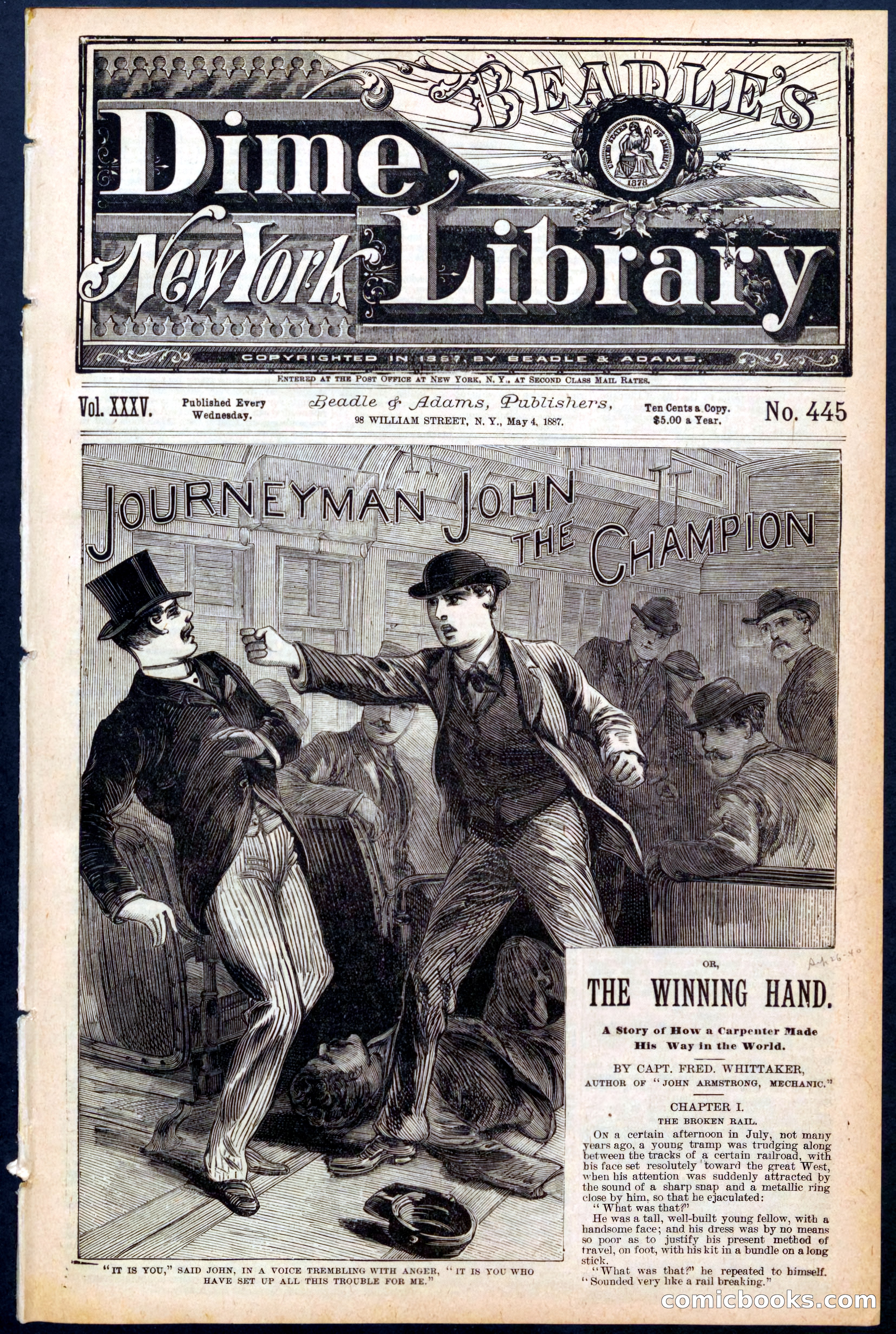 Beadle's New York Dime Library No. 445