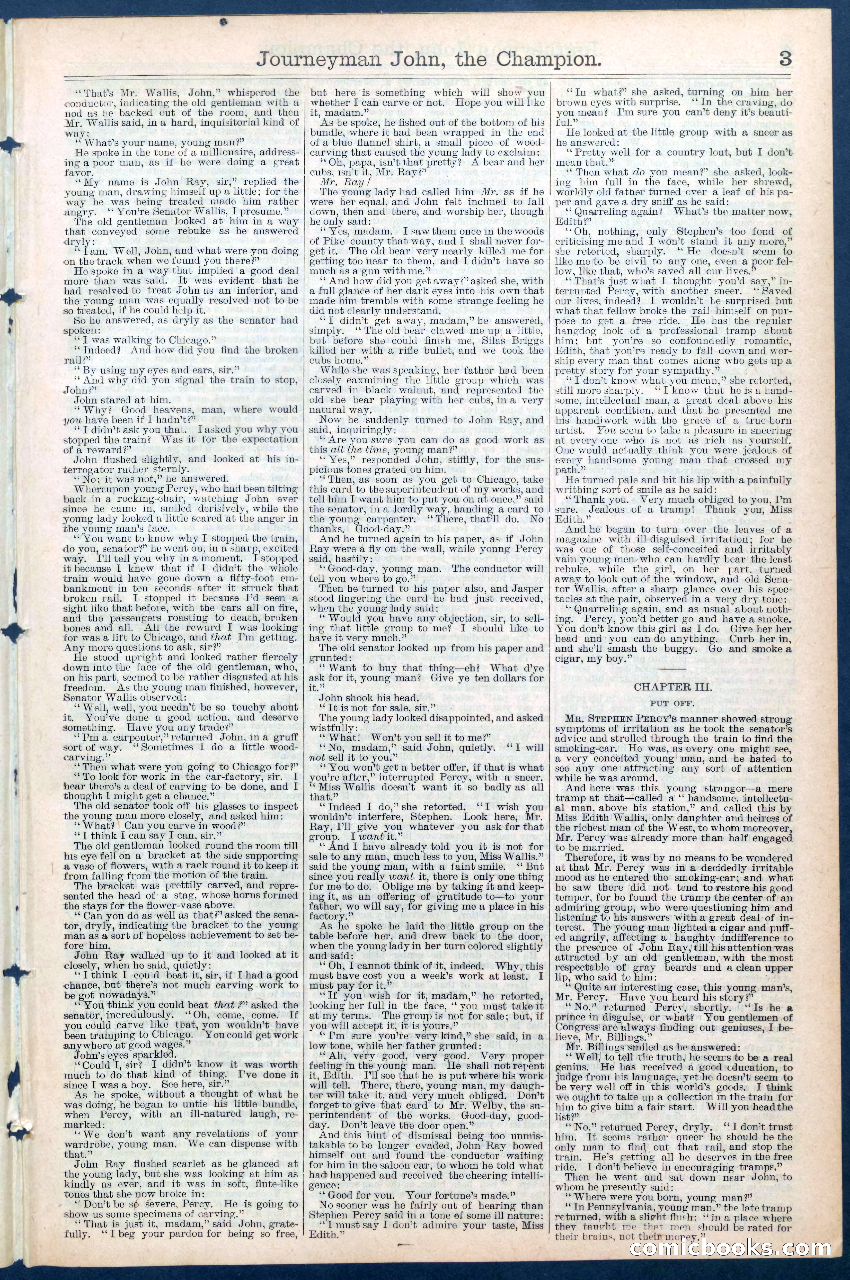 Beadle's New York Dime Library No. 445 — page 3 of 32