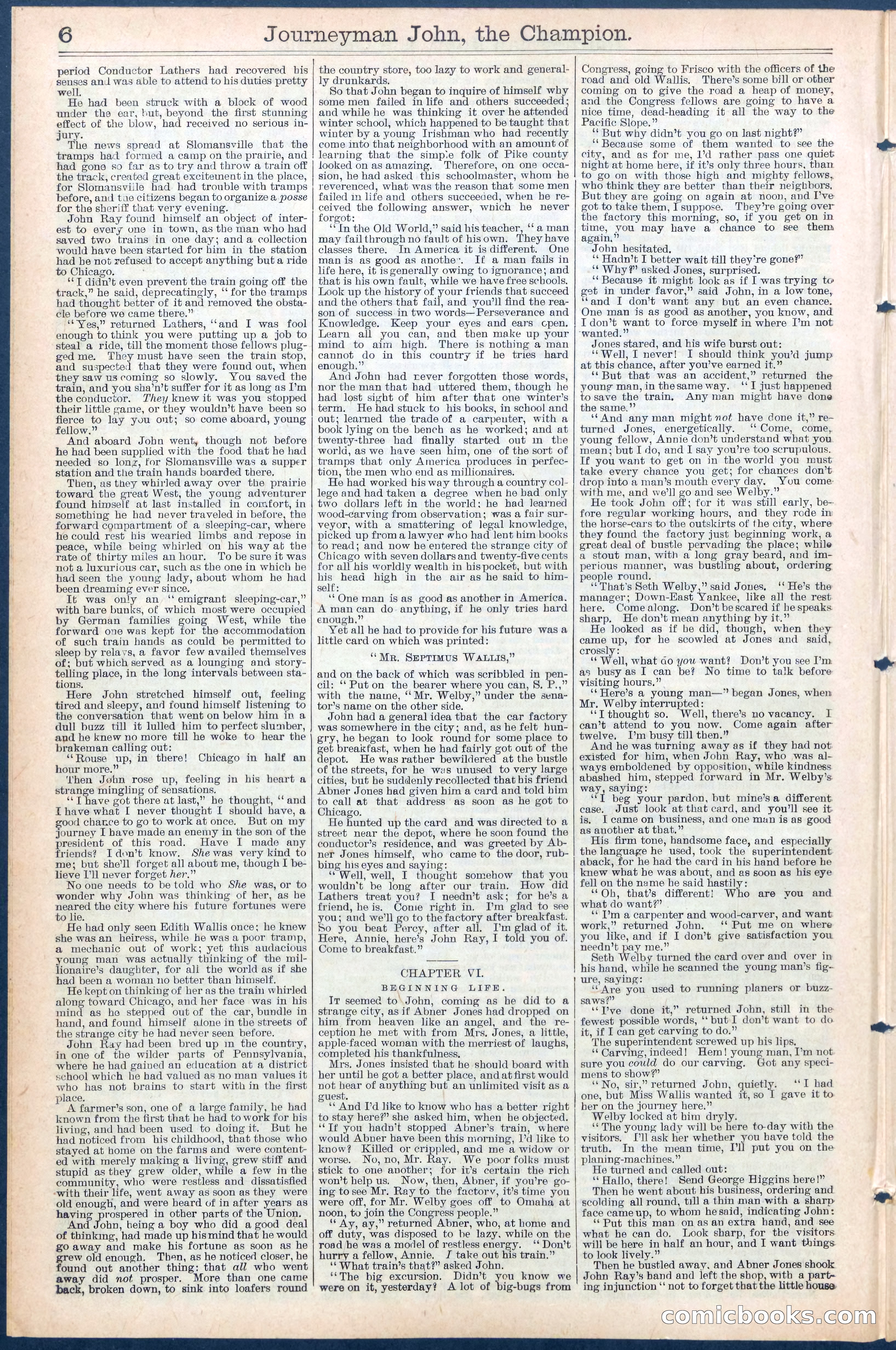 Beadle's New York Dime Library No. 445 — page 6 of 32