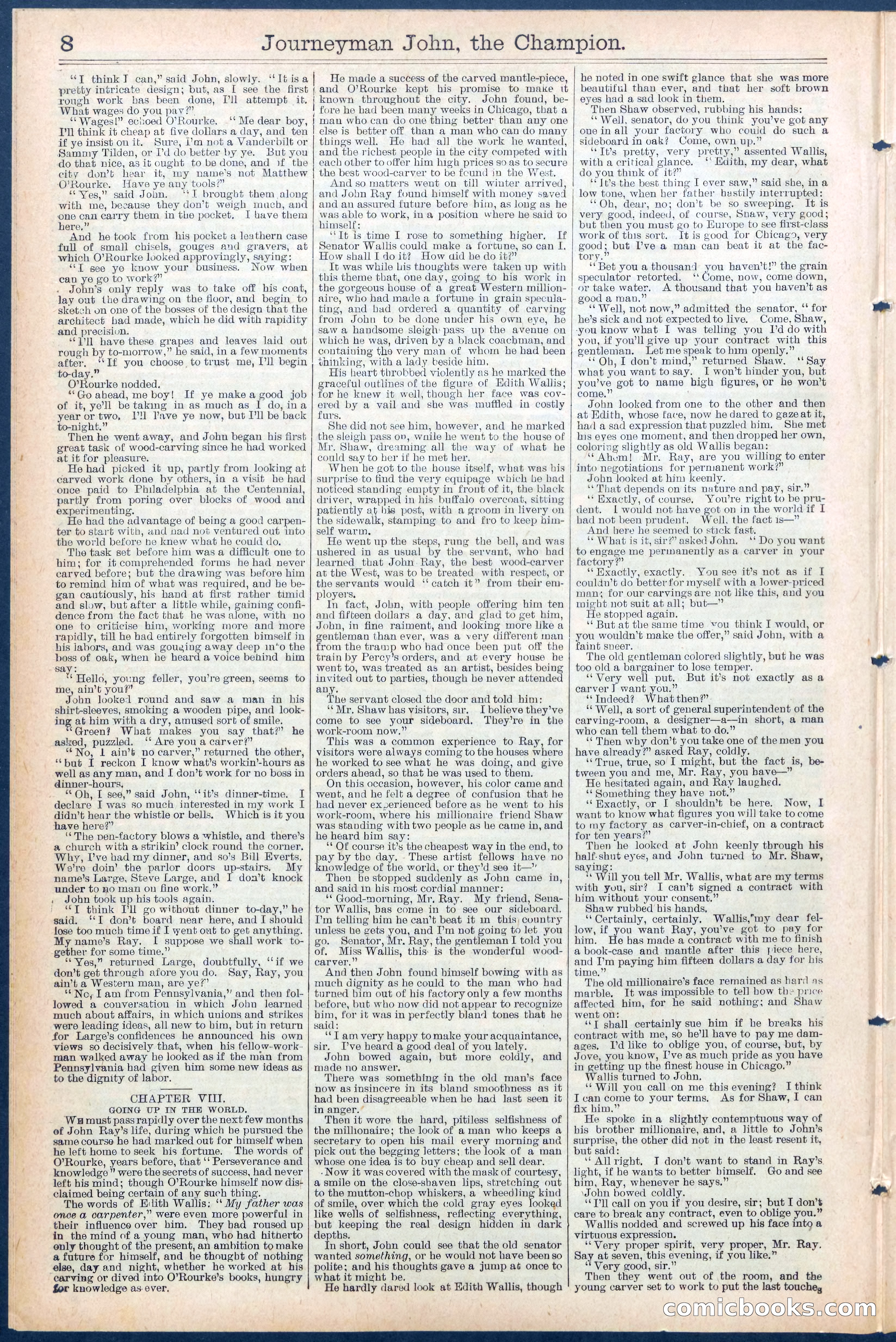 Beadle's New York Dime Library No. 445 — page 8 of 32