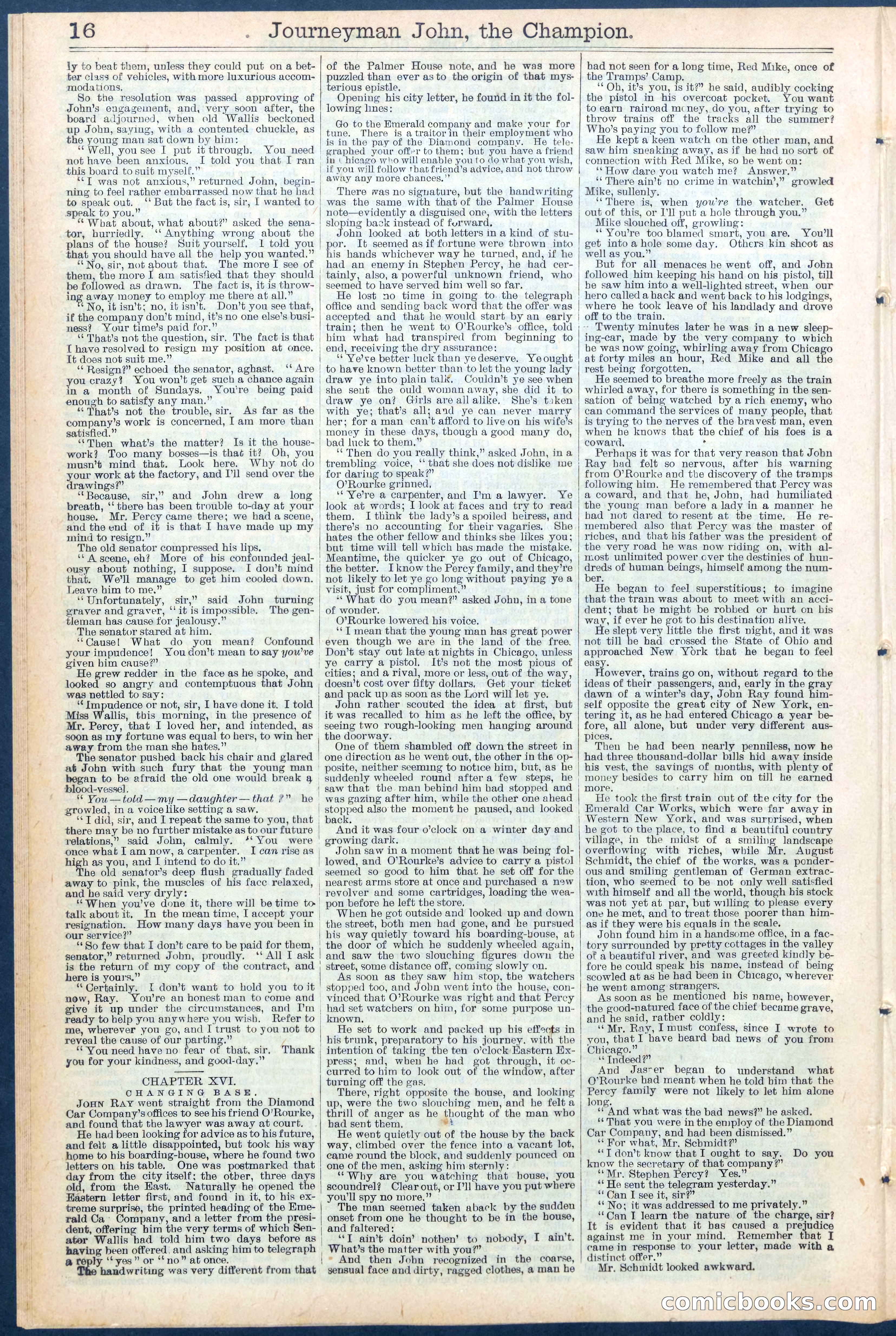 Beadle's New York Dime Library No. 445 — page 16 of 32