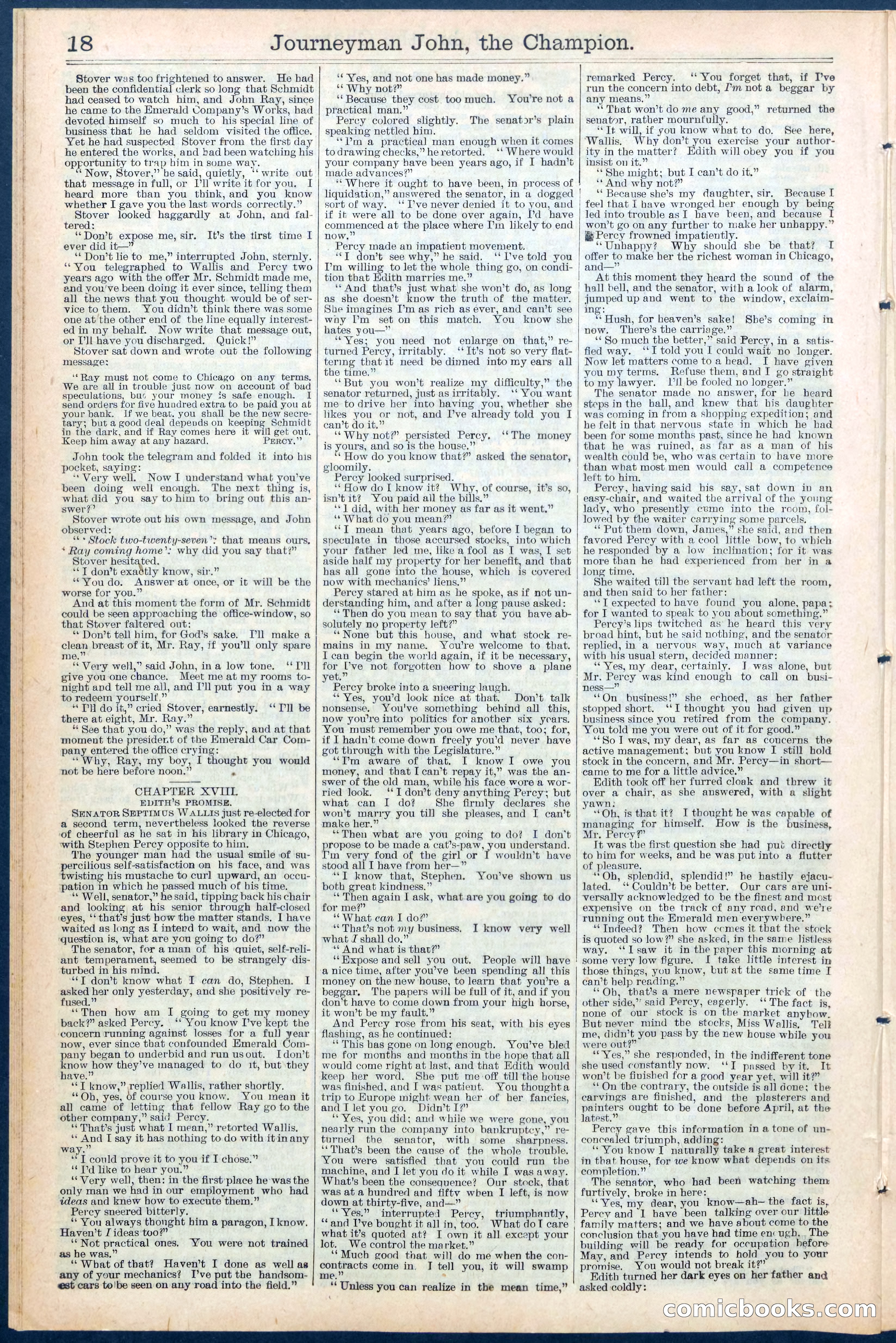 Beadle's New York Dime Library No. 445 — page 18 of 32