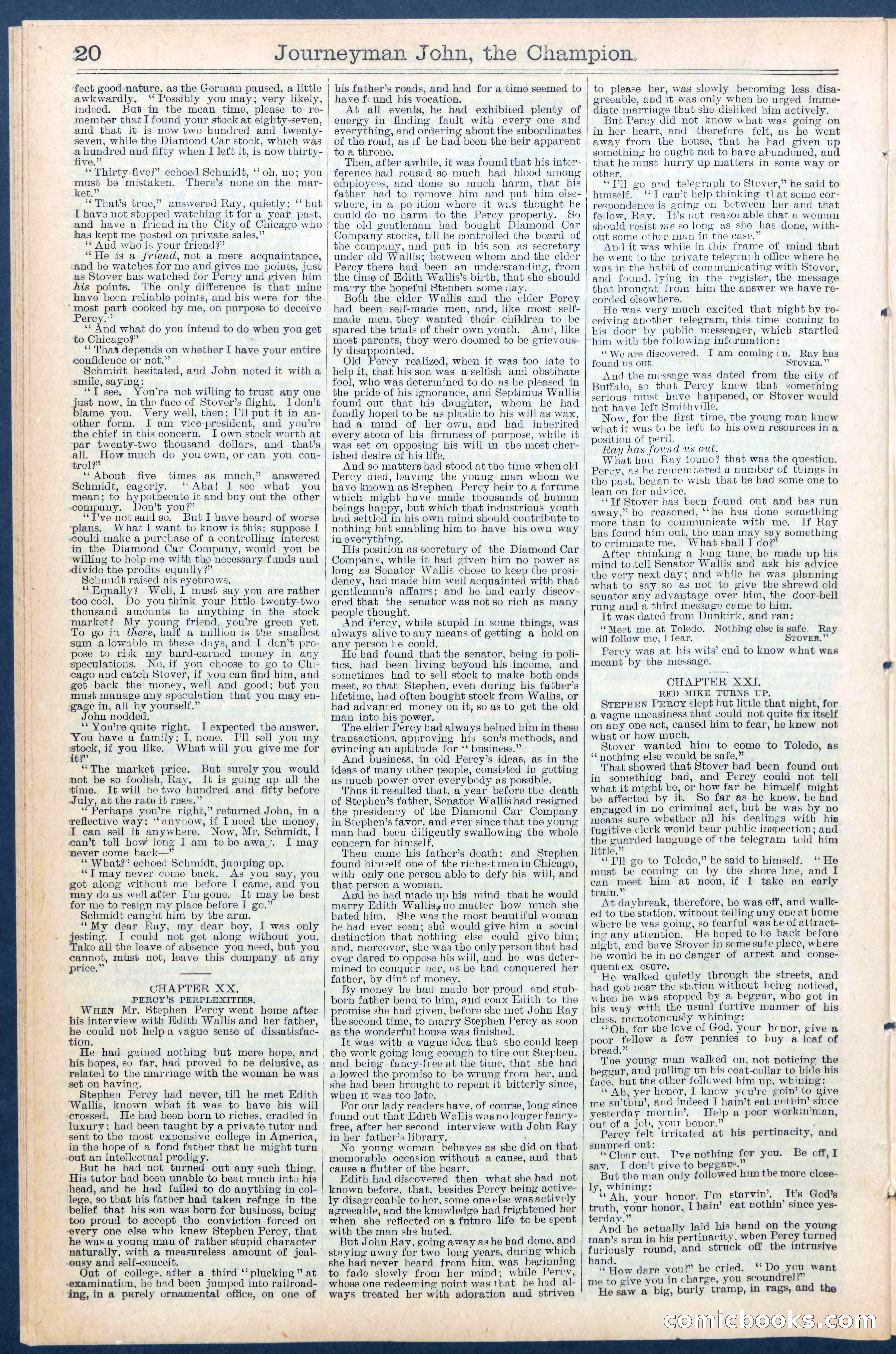 Beadle's New York Dime Library No. 445 — page 20 of 32