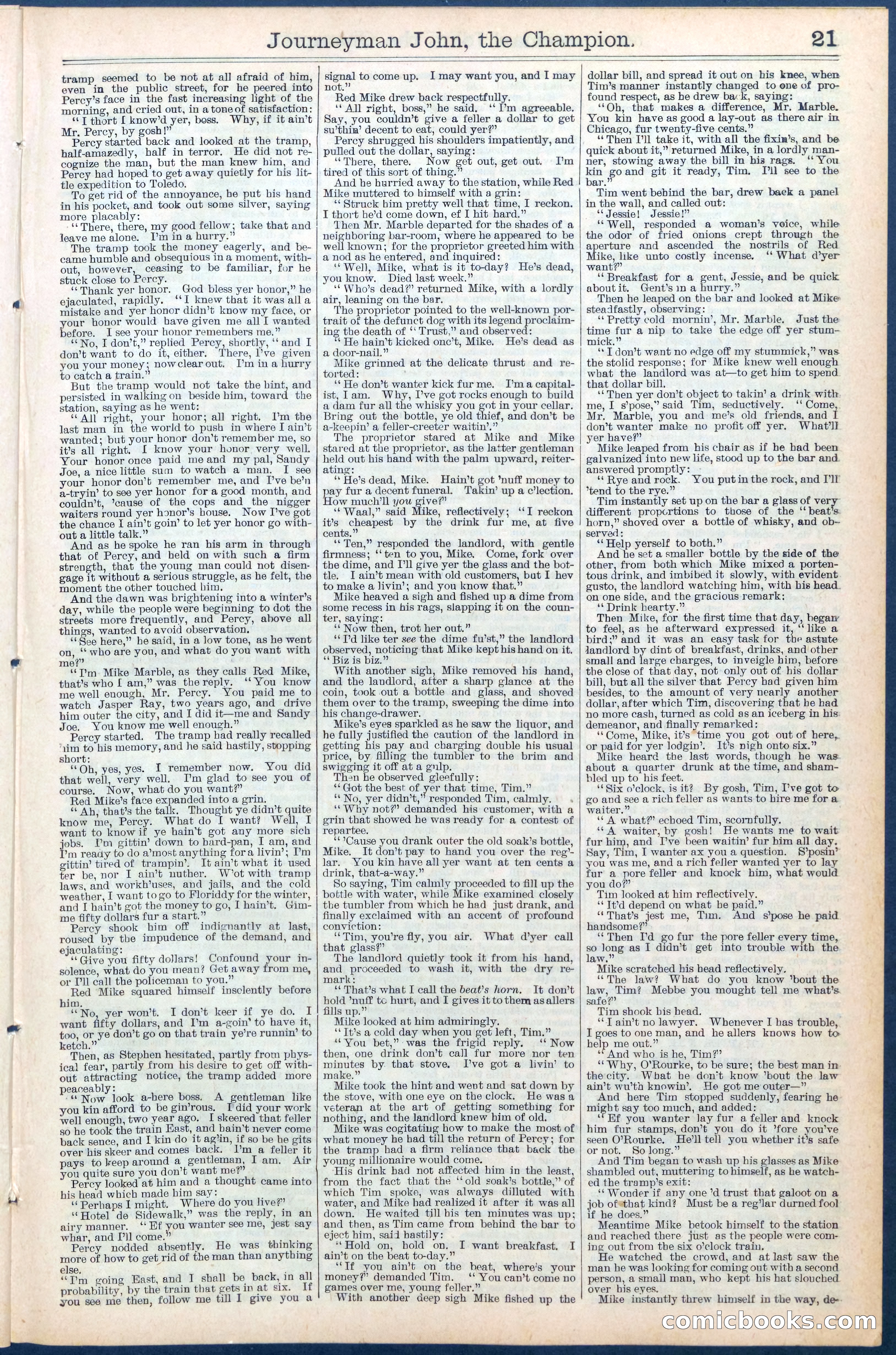 Beadle's New York Dime Library No. 445 — page 21 of 32
