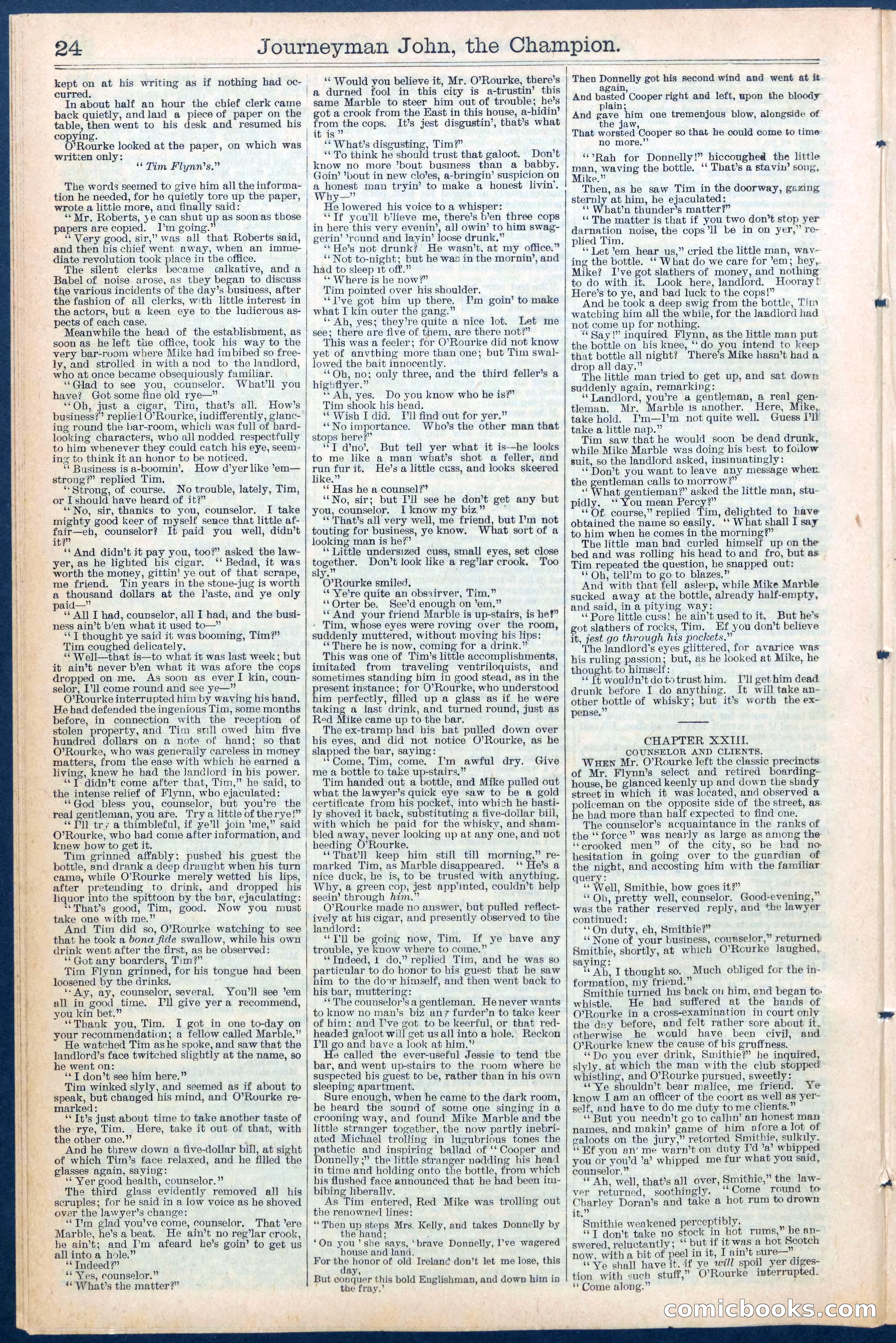 Beadle's New York Dime Library No. 445 — page 24 of 32