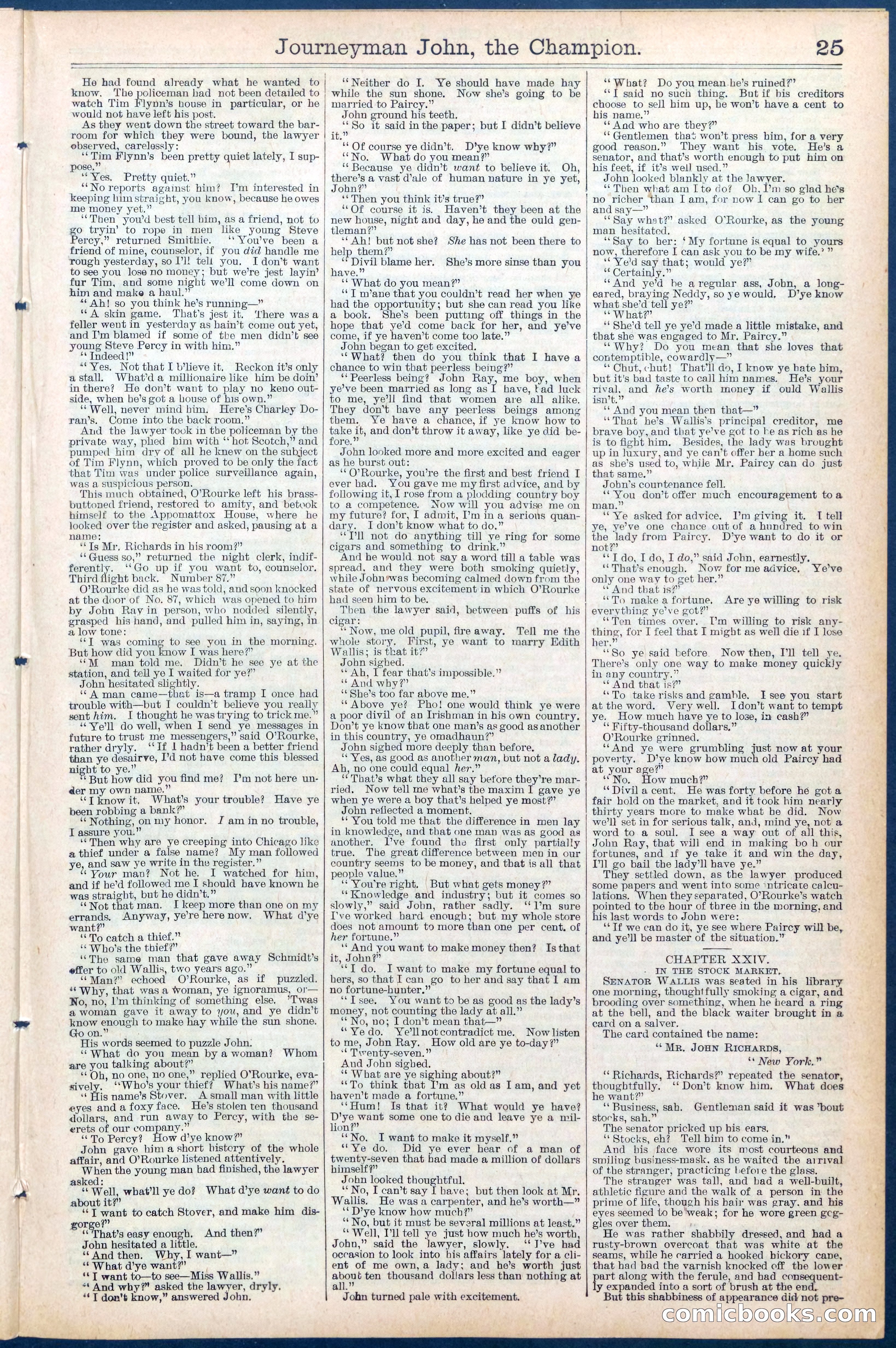 Beadle's New York Dime Library No. 445 — page 25 of 32