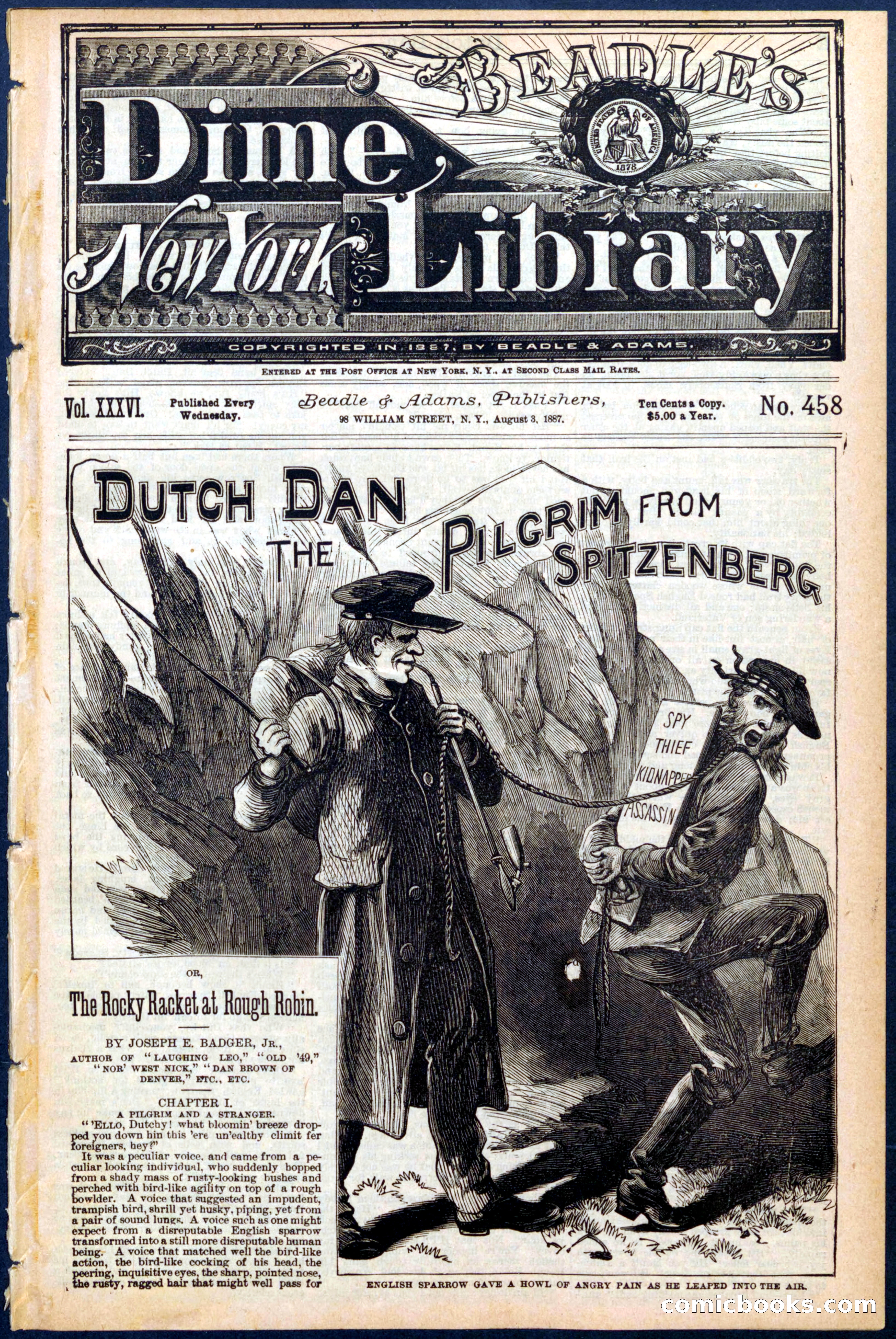 Beadle's Dime Library No. 458