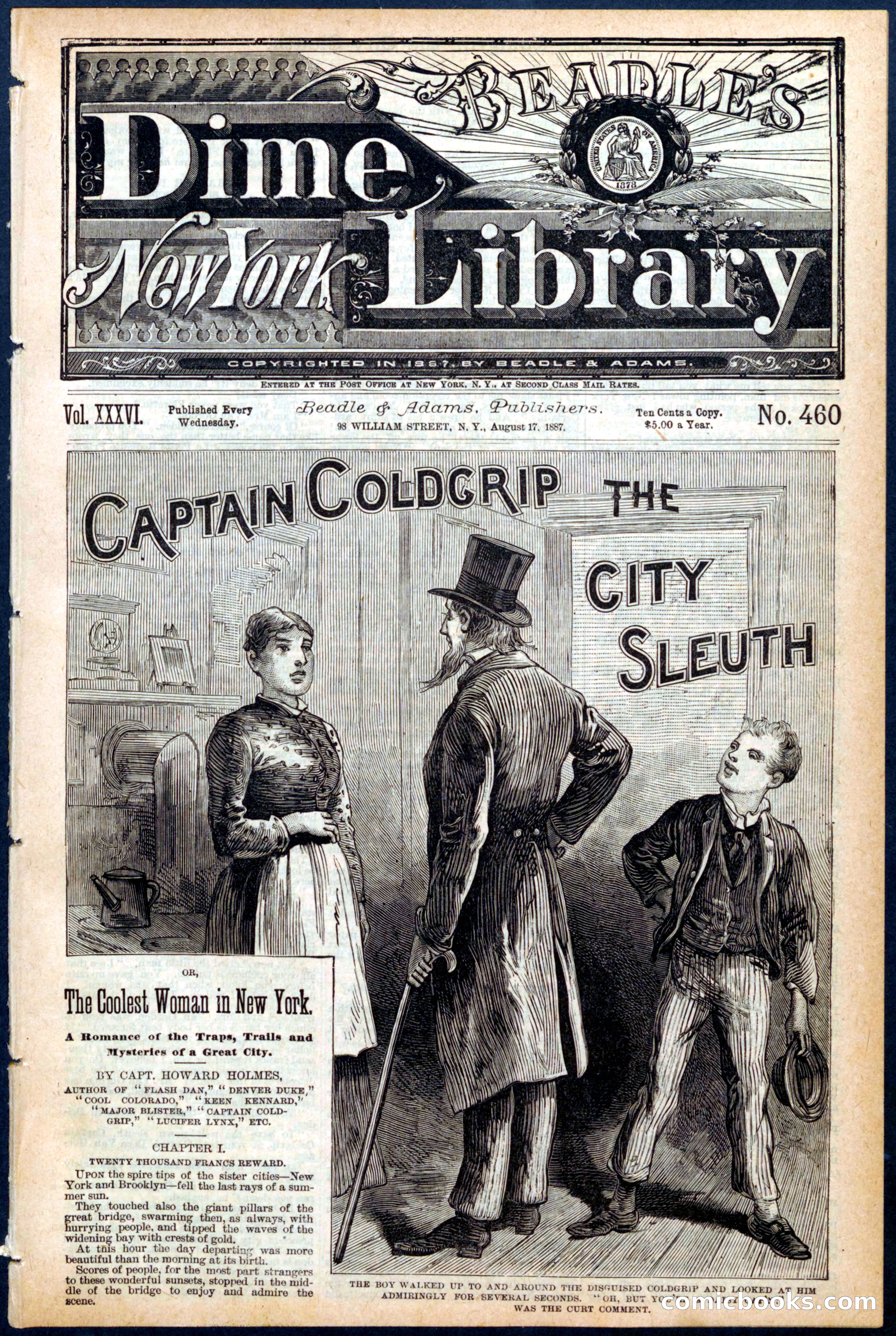 Beadle's New York Dime Library, No. 460