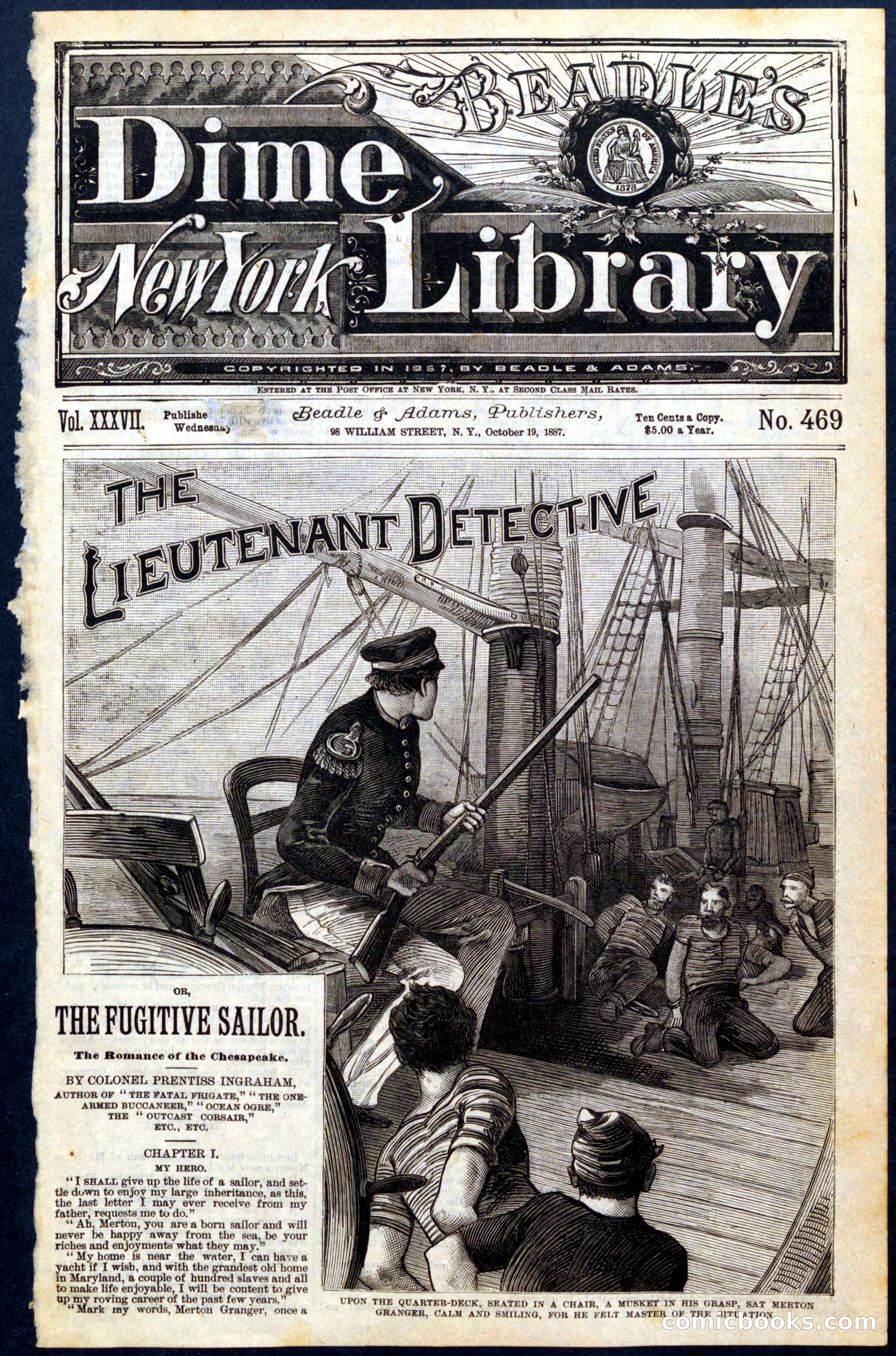 Beadle's New York Dime Library, No. 469
