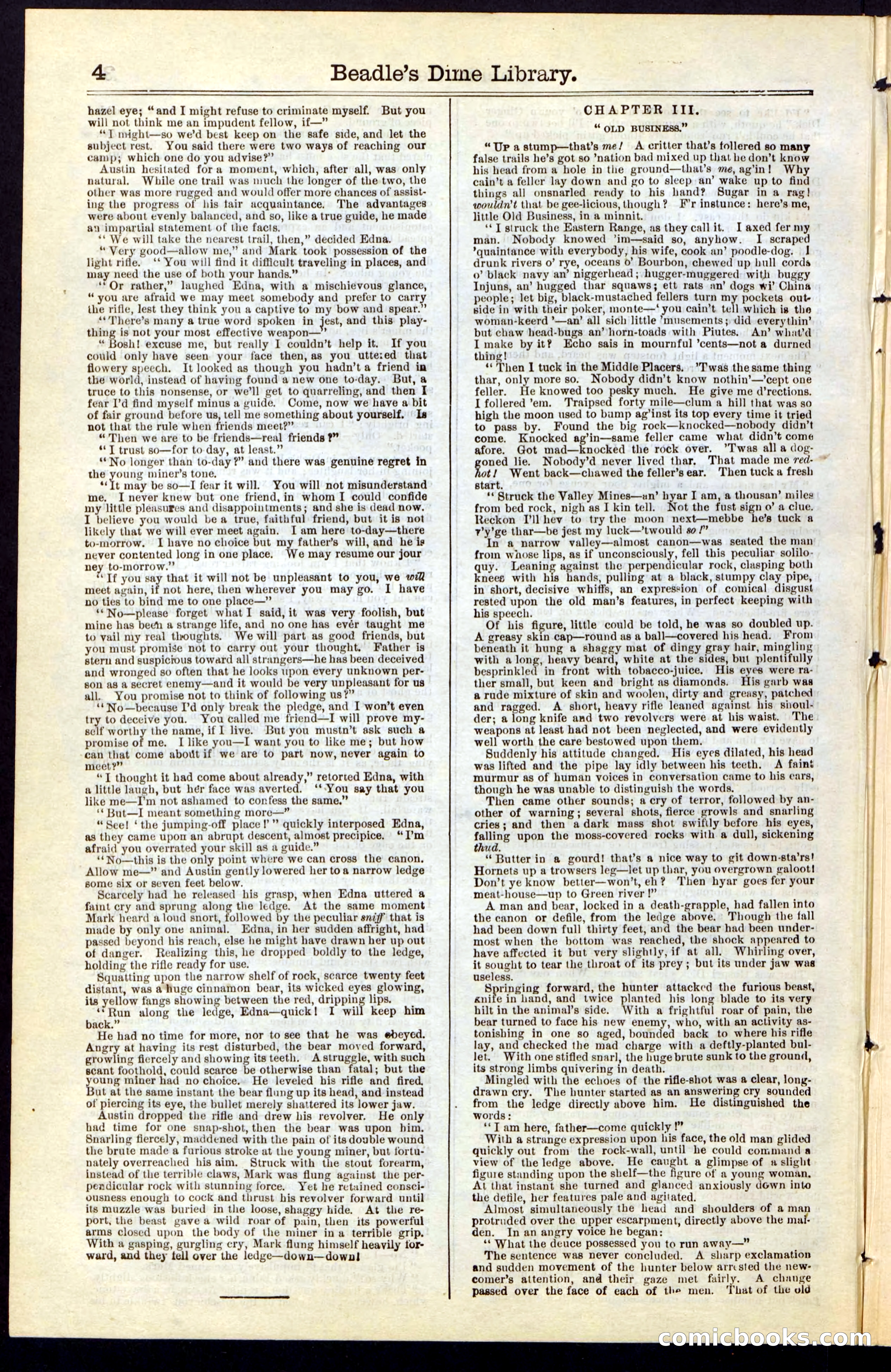 Beadle's Dime New York Library No. 47 — page 4 of 40