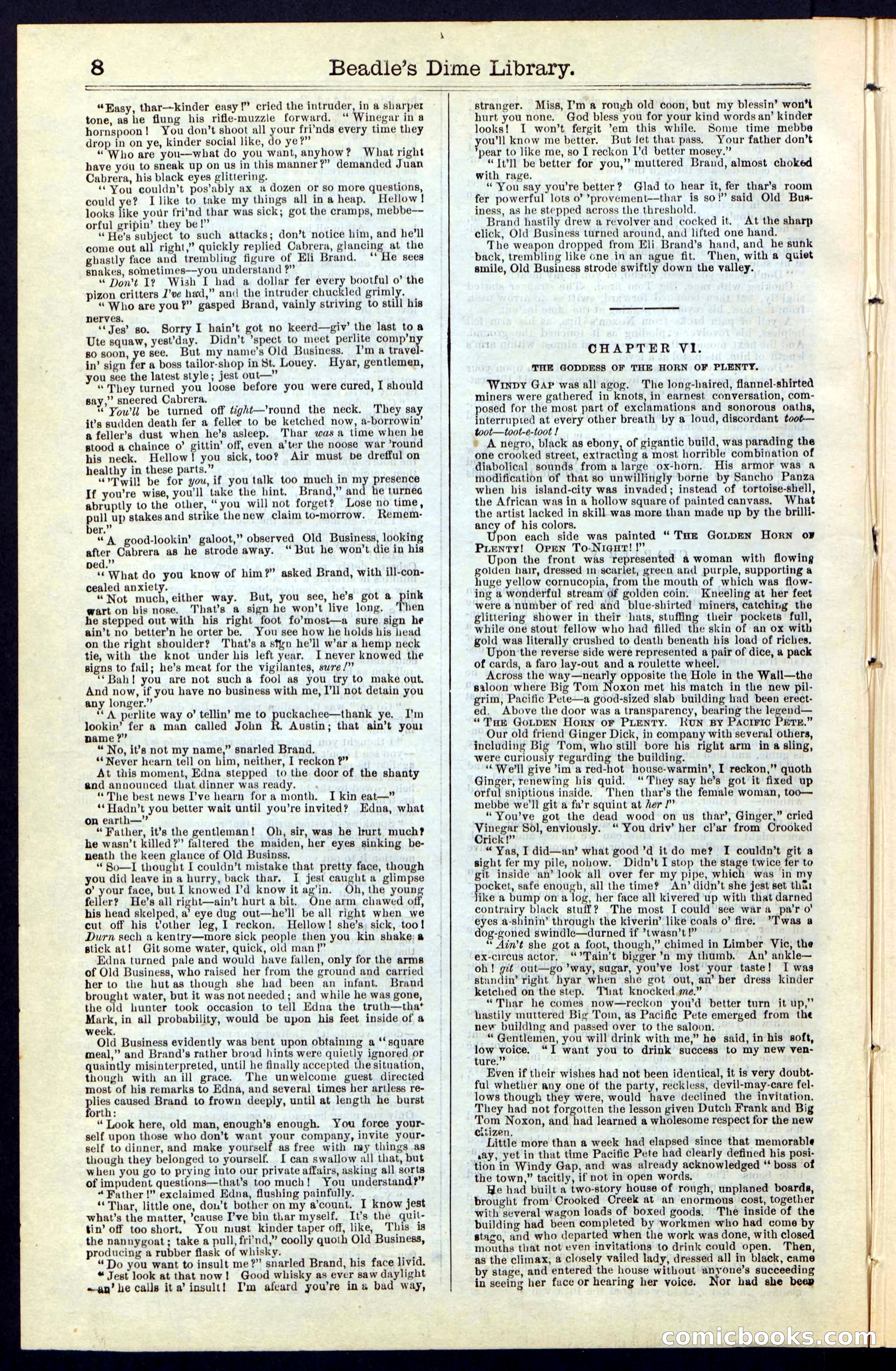 Beadle's Dime New York Library No. 47 — page 8 of 40