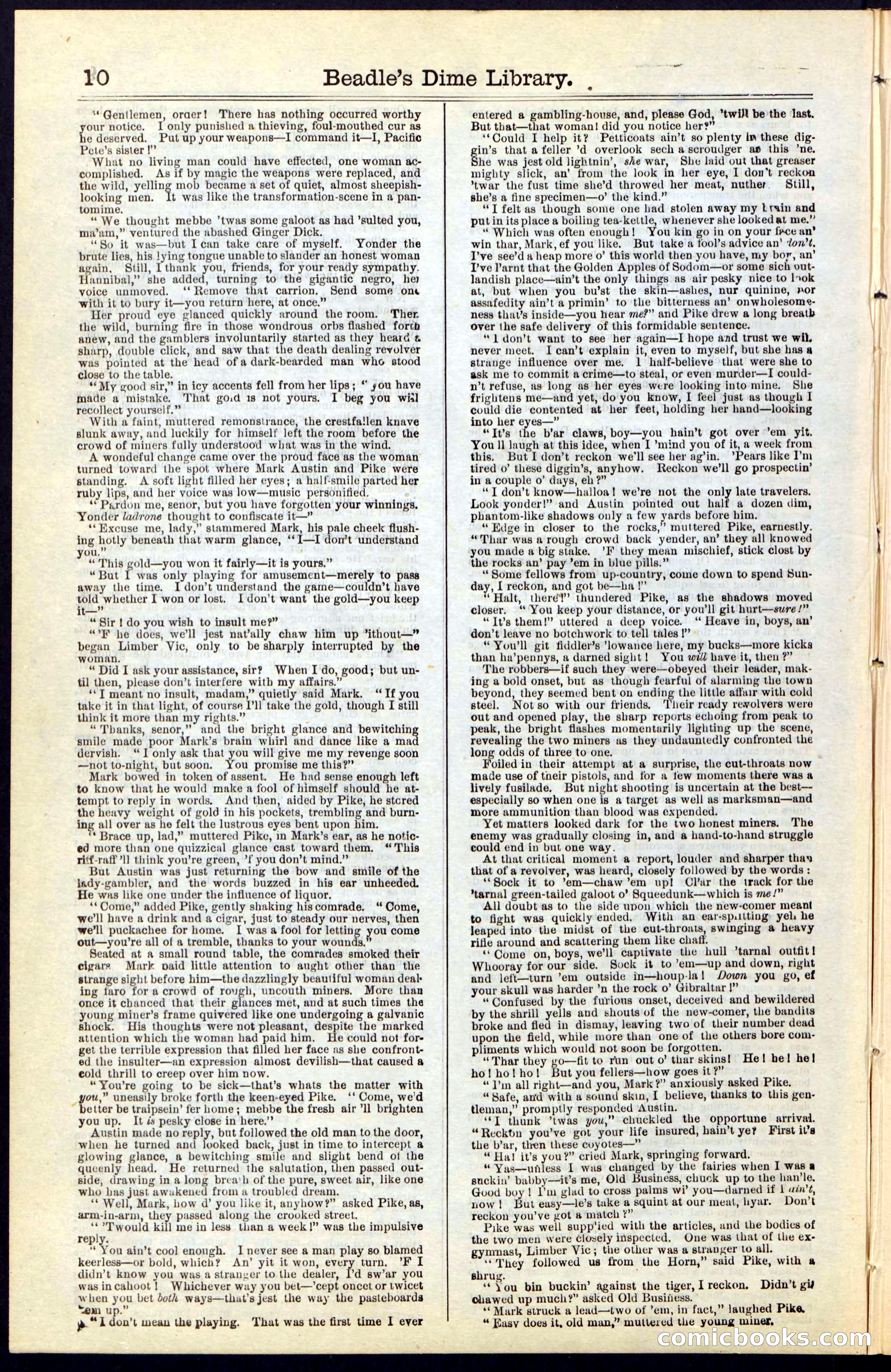 Beadle's Dime New York Library No. 47 — page 10 of 40