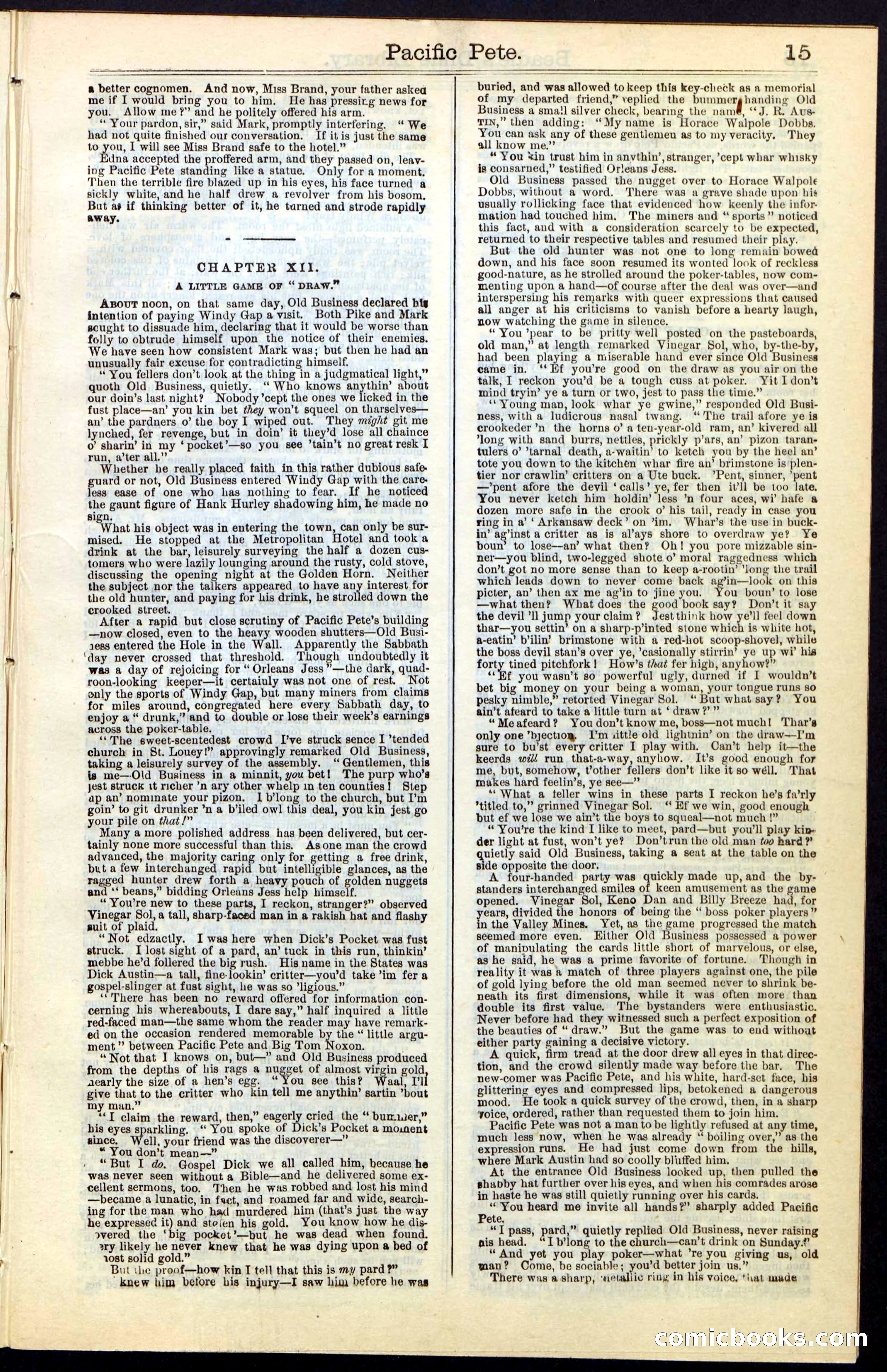 Beadle's Dime New York Library No. 47 — page 15 of 40