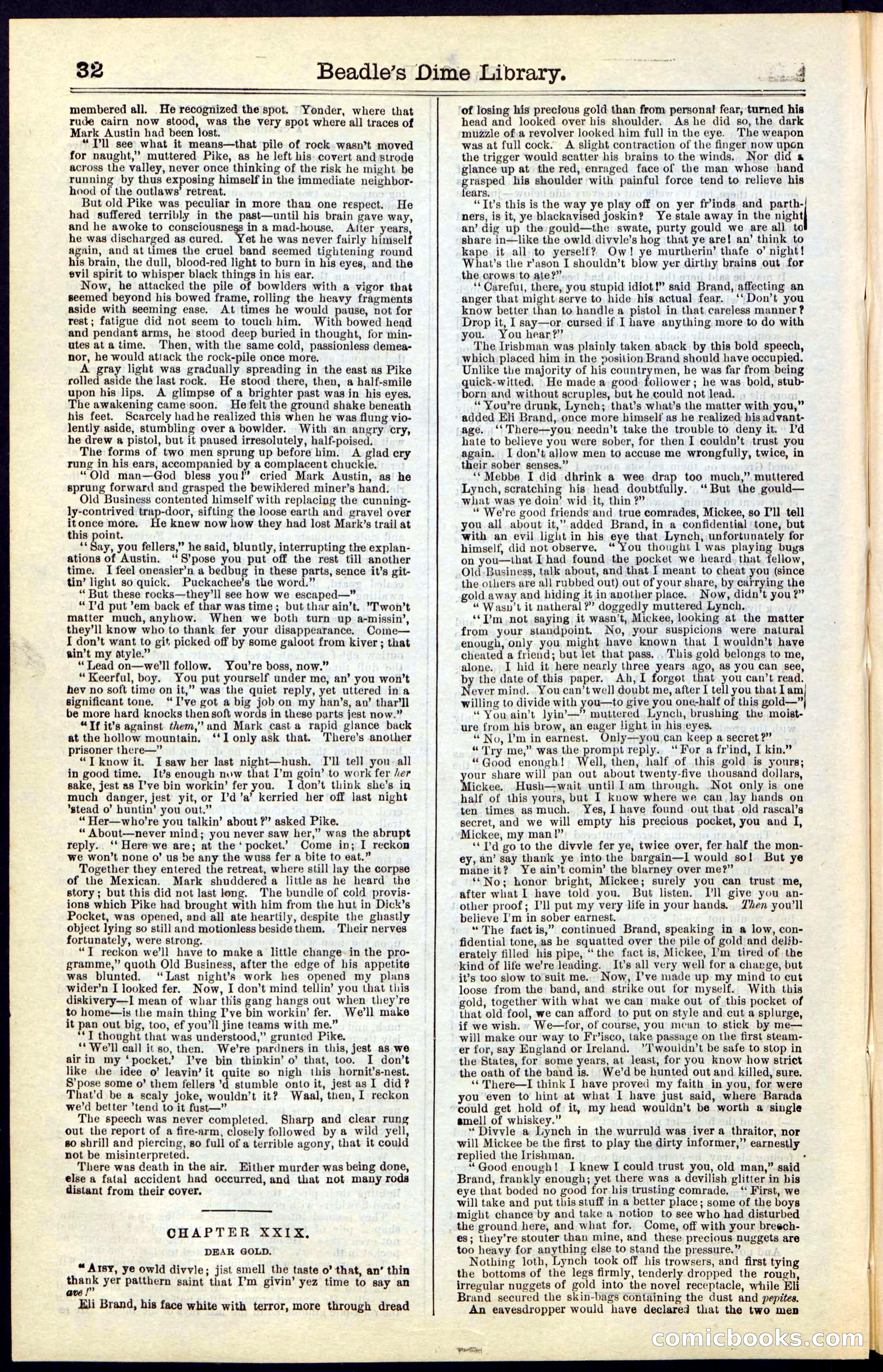 Beadle's Dime New York Library No. 47 — page 32 of 40