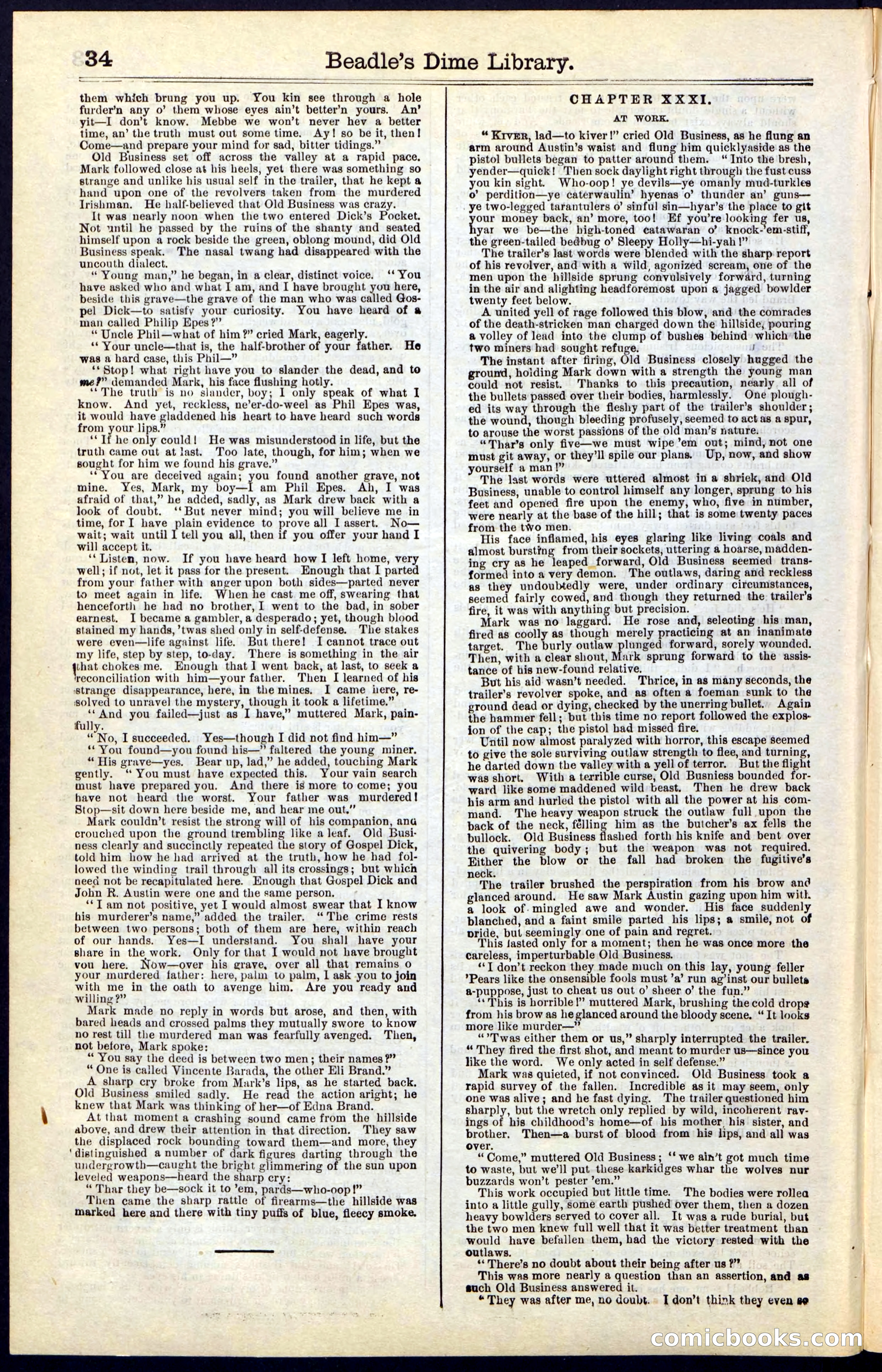 Beadle's Dime New York Library No. 47 — page 34 of 40