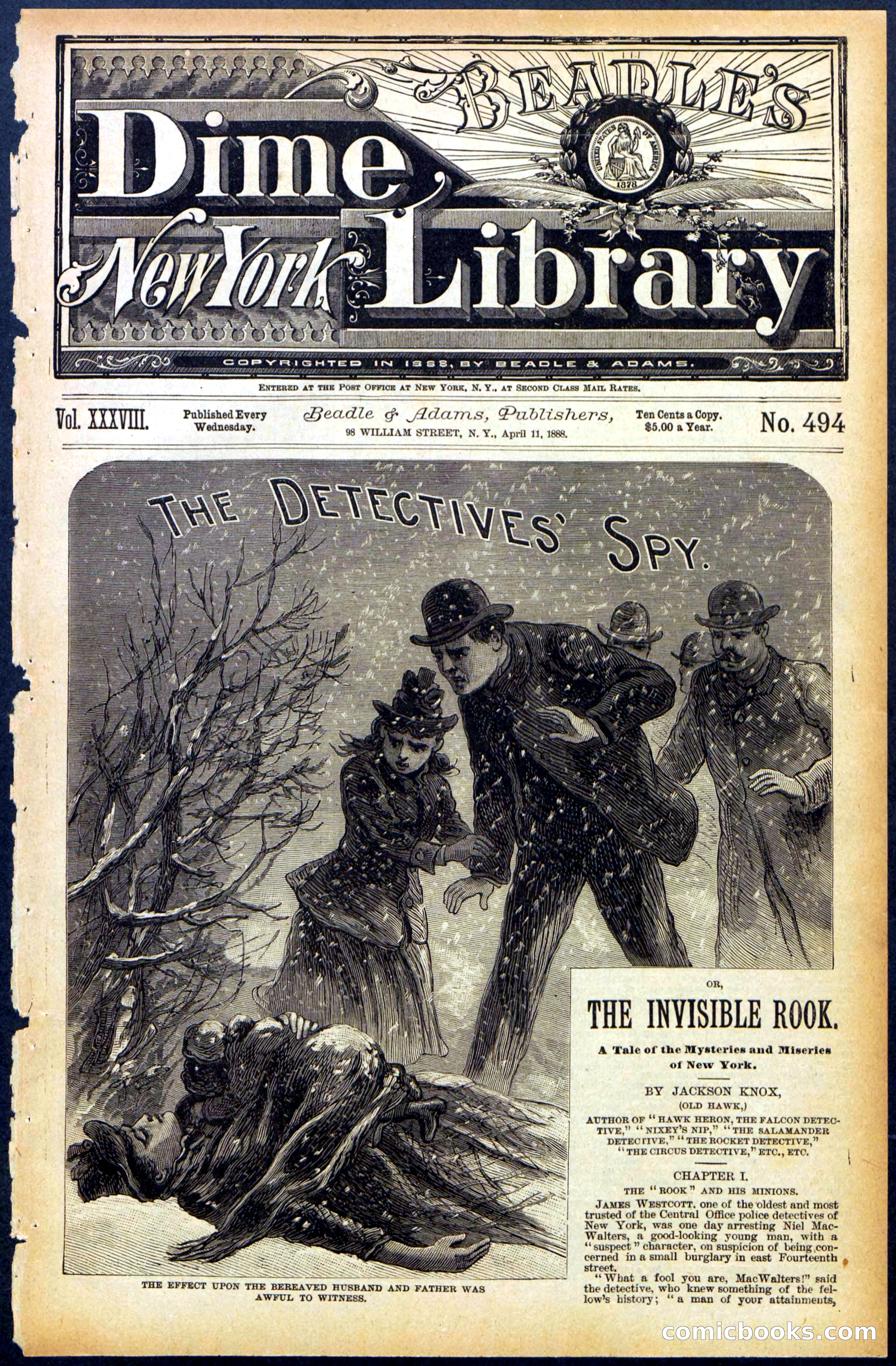 Beadle's Dime Library, No. 494 — page 1 of 32