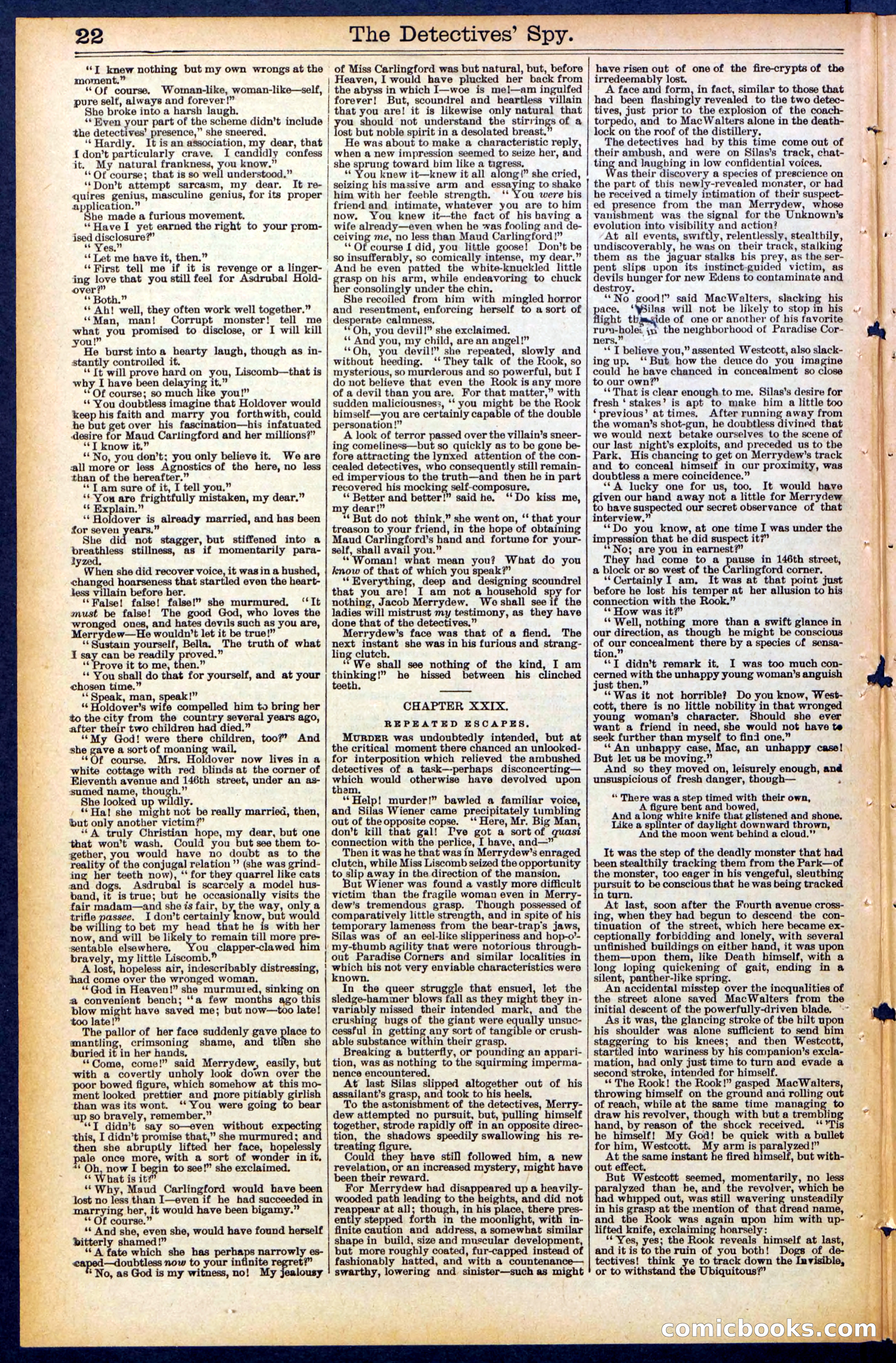 Beadle's Dime Library, No. 494 — page 22 of 32