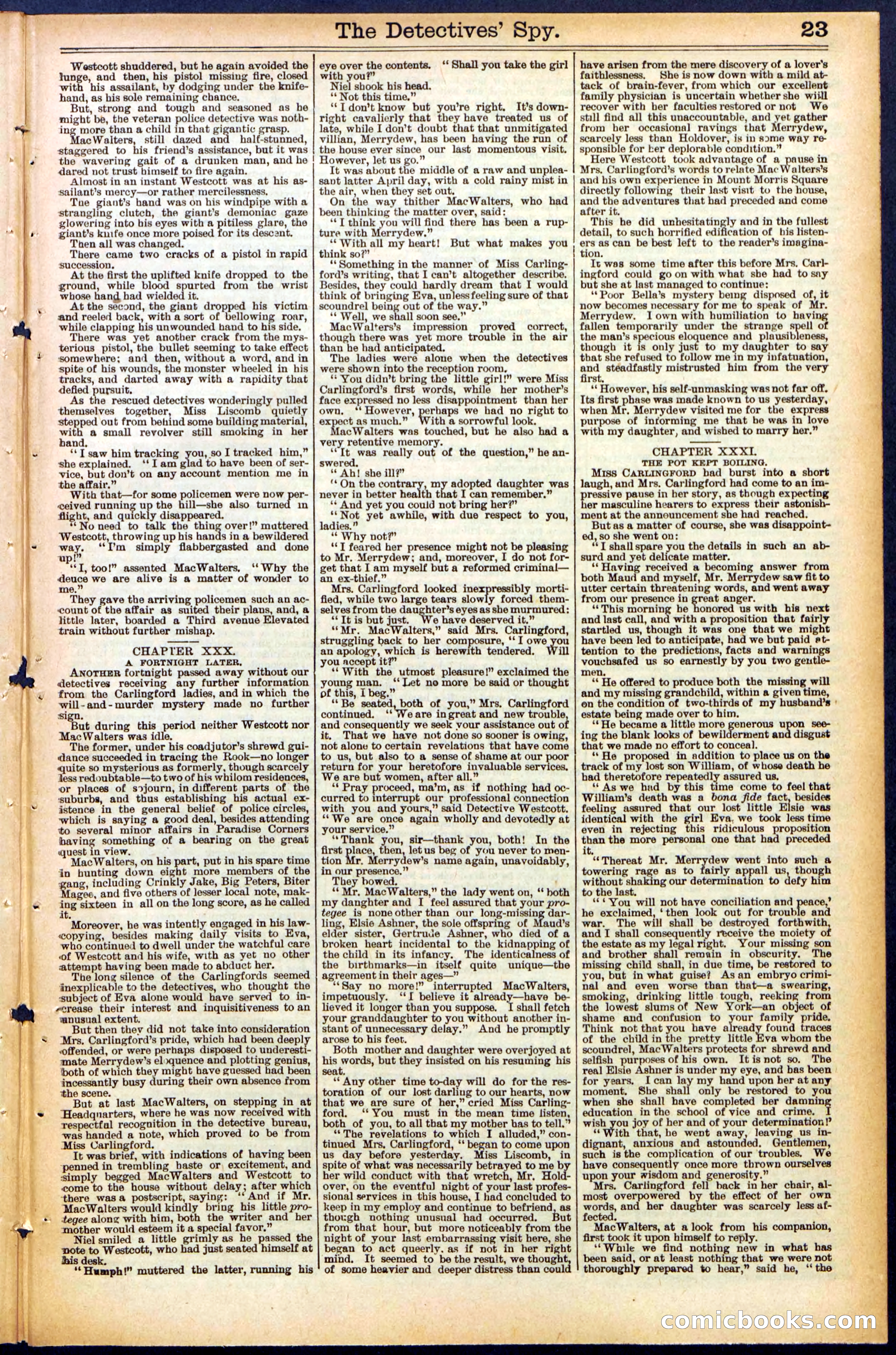 Beadle's Dime Library, No. 494 — page 23 of 32