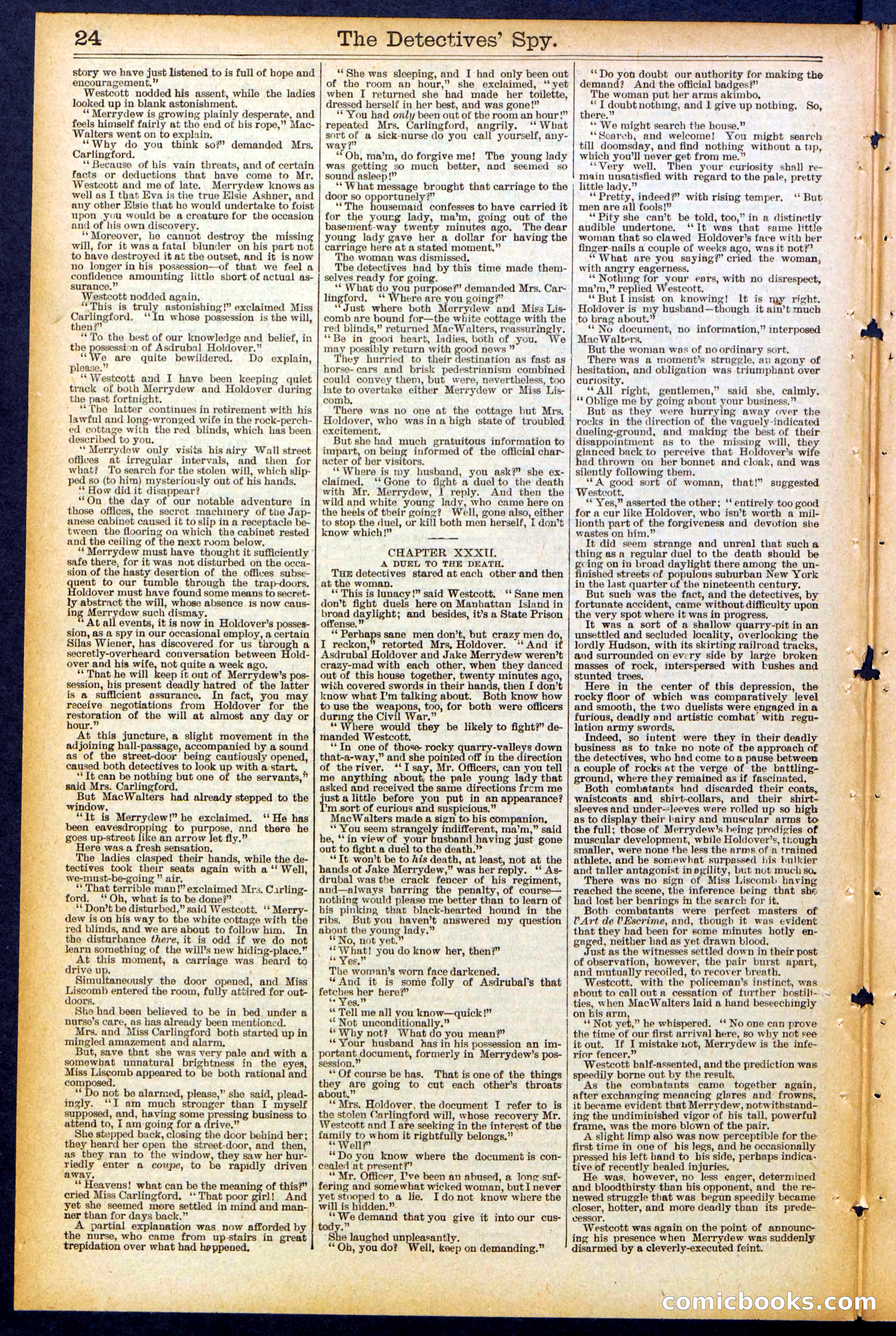 Beadle's Dime Library, No. 494 — page 24 of 32