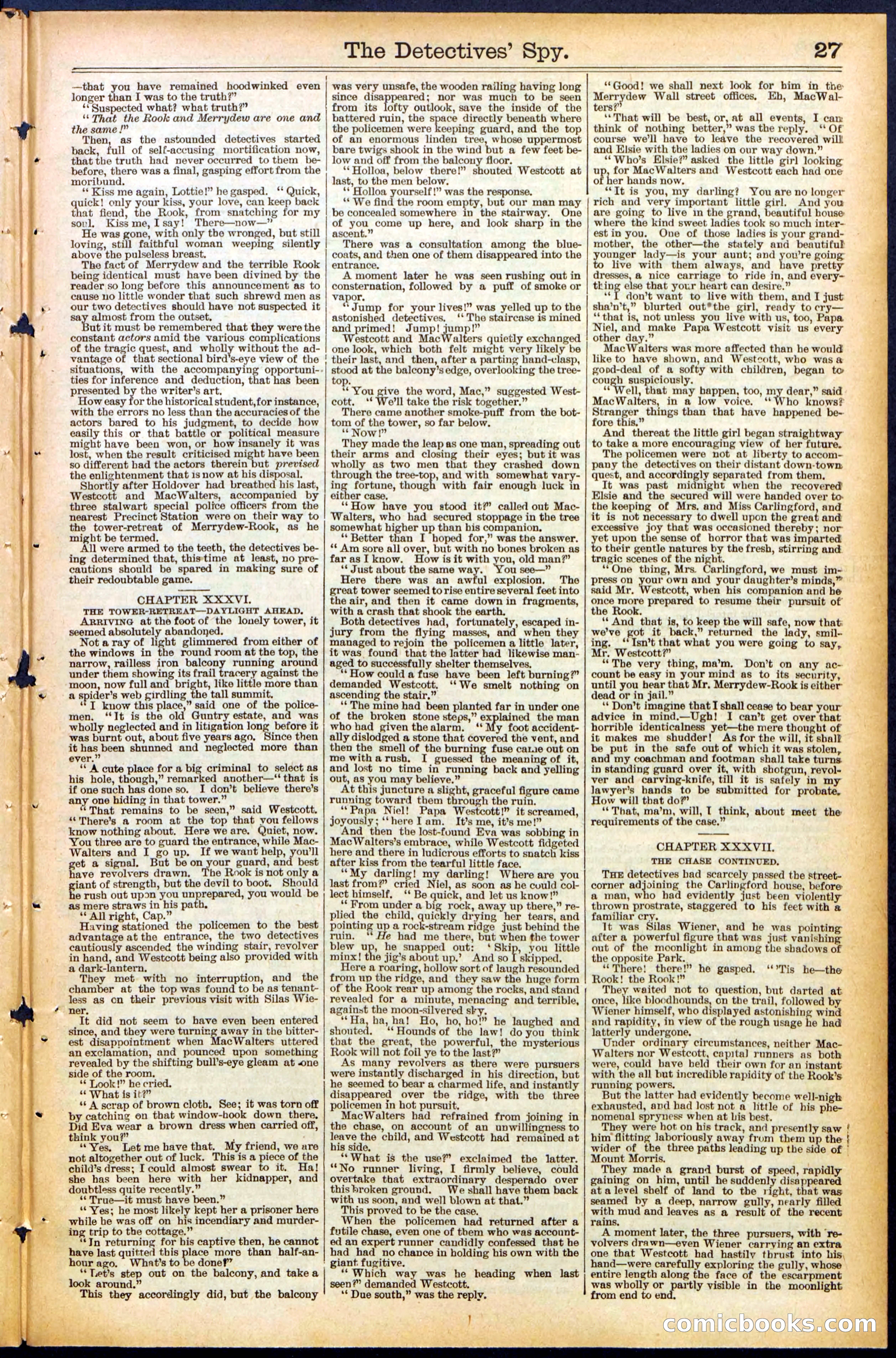 Beadle's Dime Library, No. 494 — page 27 of 32